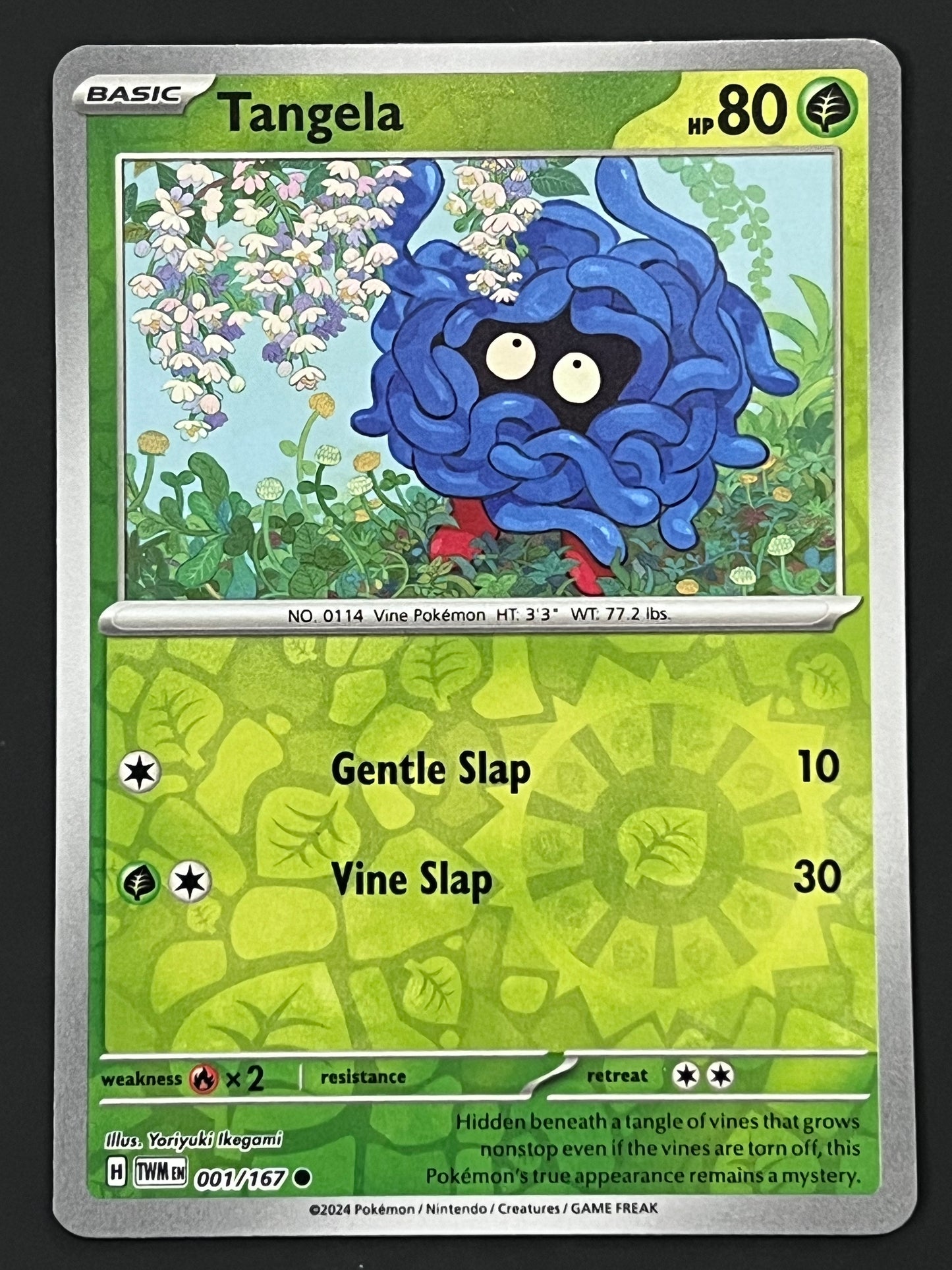 001/167 Tangela - Pokémon Twilight Masquerade Common Reverse