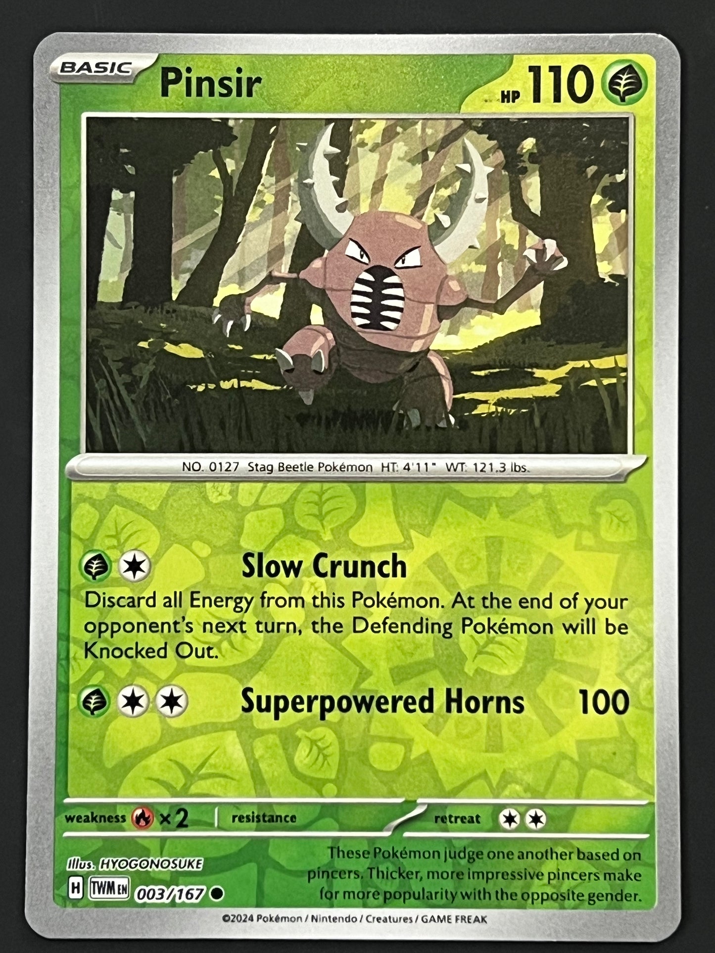 003/167 Pinsir - Pokémon Twilight Masquerade Common Reverse