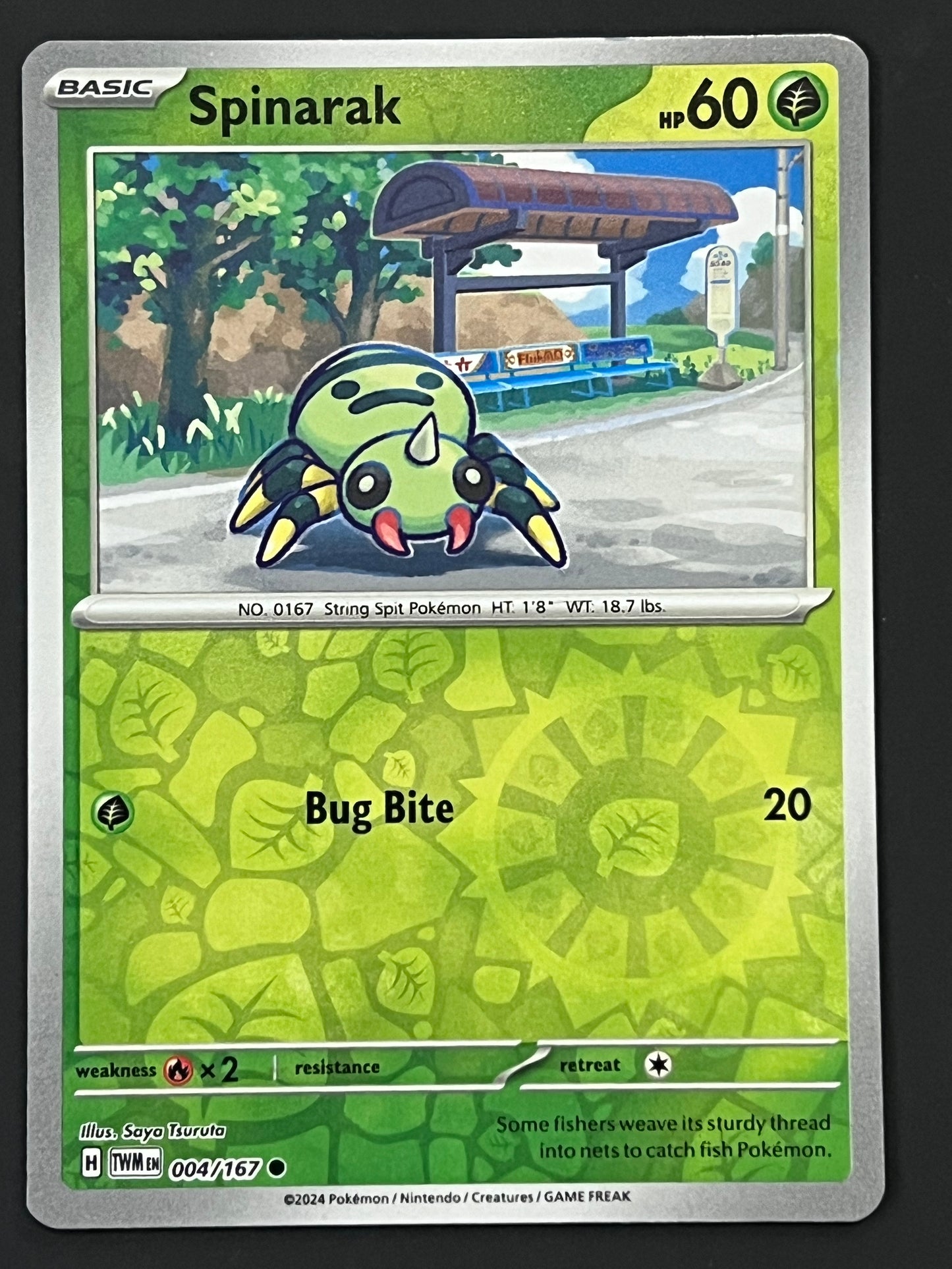 004/167 Spinarak - Pokémon Twilight Masquerade Common Reverse