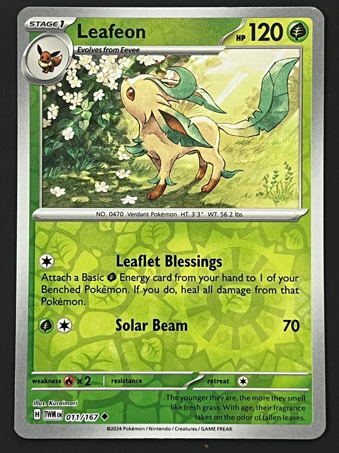 011/167 Leafeon - Pokémon Twilight Masquerade Uncommon Reverse