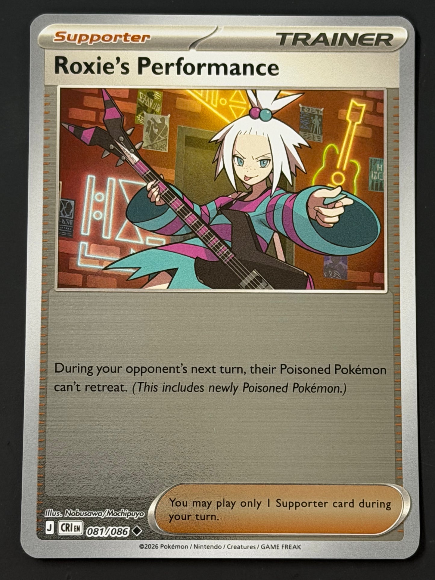 081/086 Roxie’s Performance - Pokémon Chaos Rising Uncommon Reverse