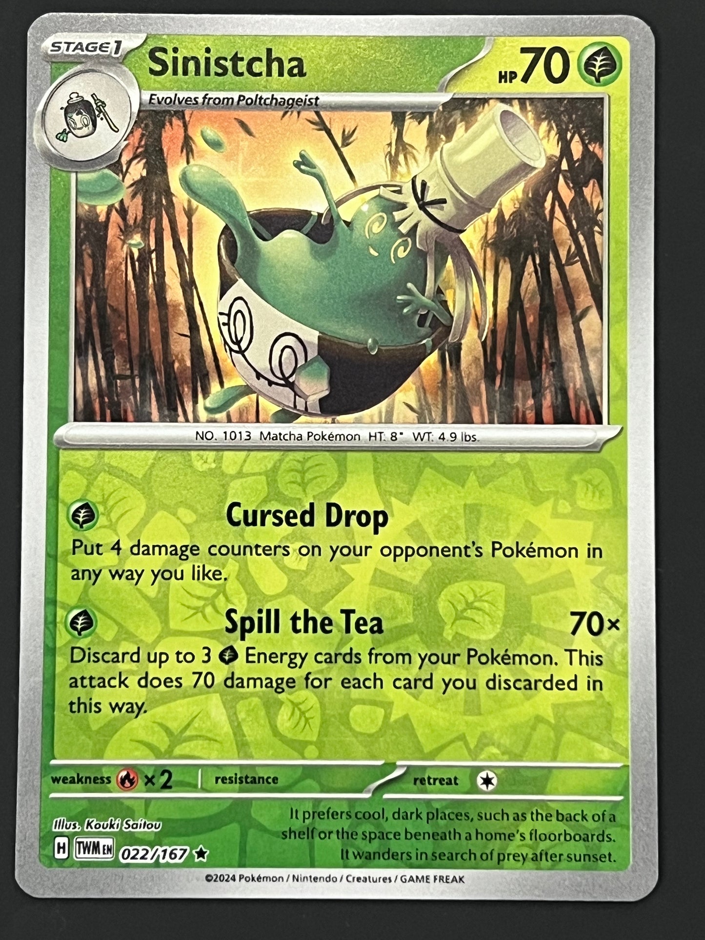 022/167 Sinistcha - Pokémon Twilight Masquerade Rare Reverse