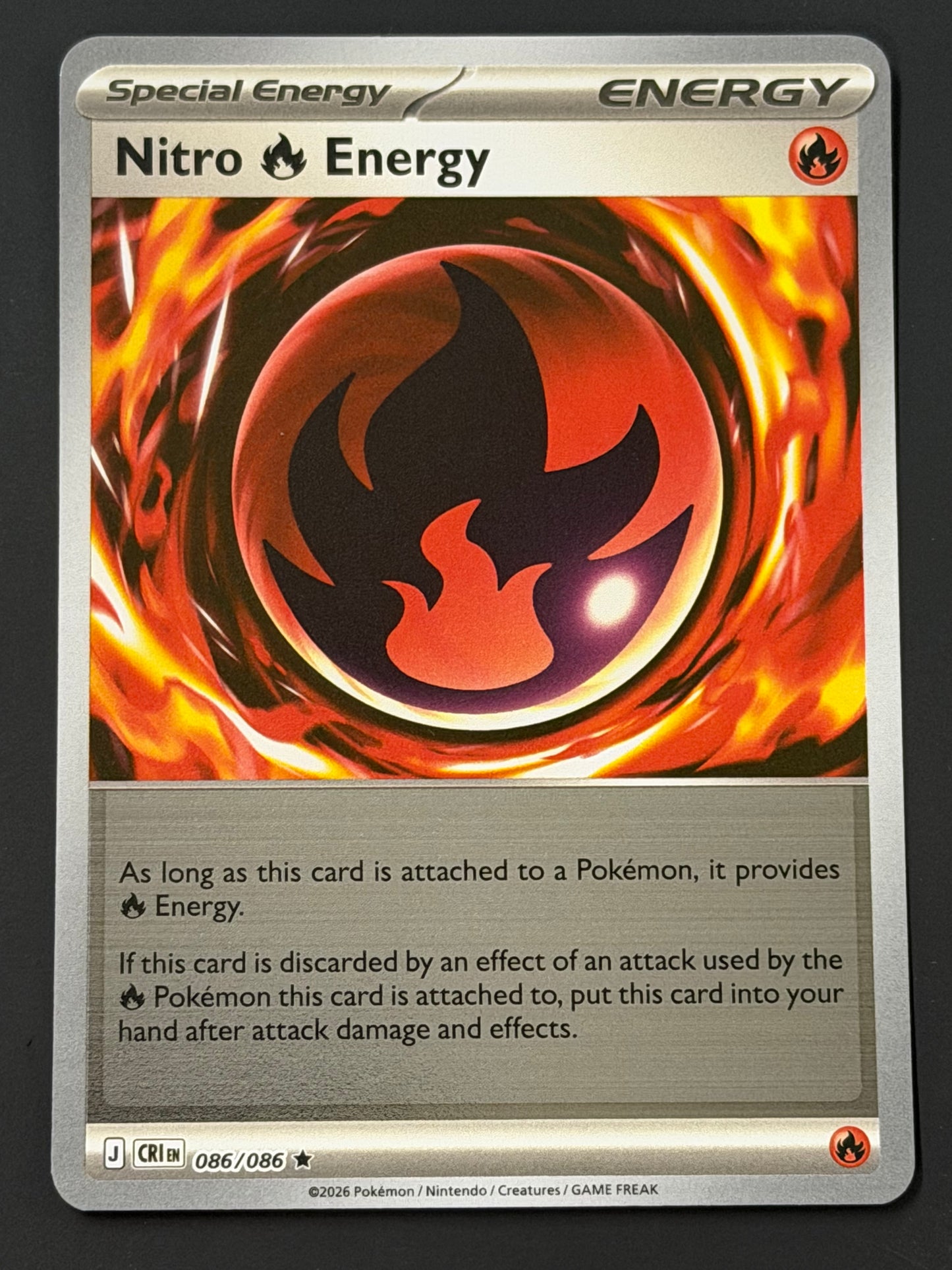 086/086 Nitro Energy - Pokémon Chaos Rising Rare Reverse