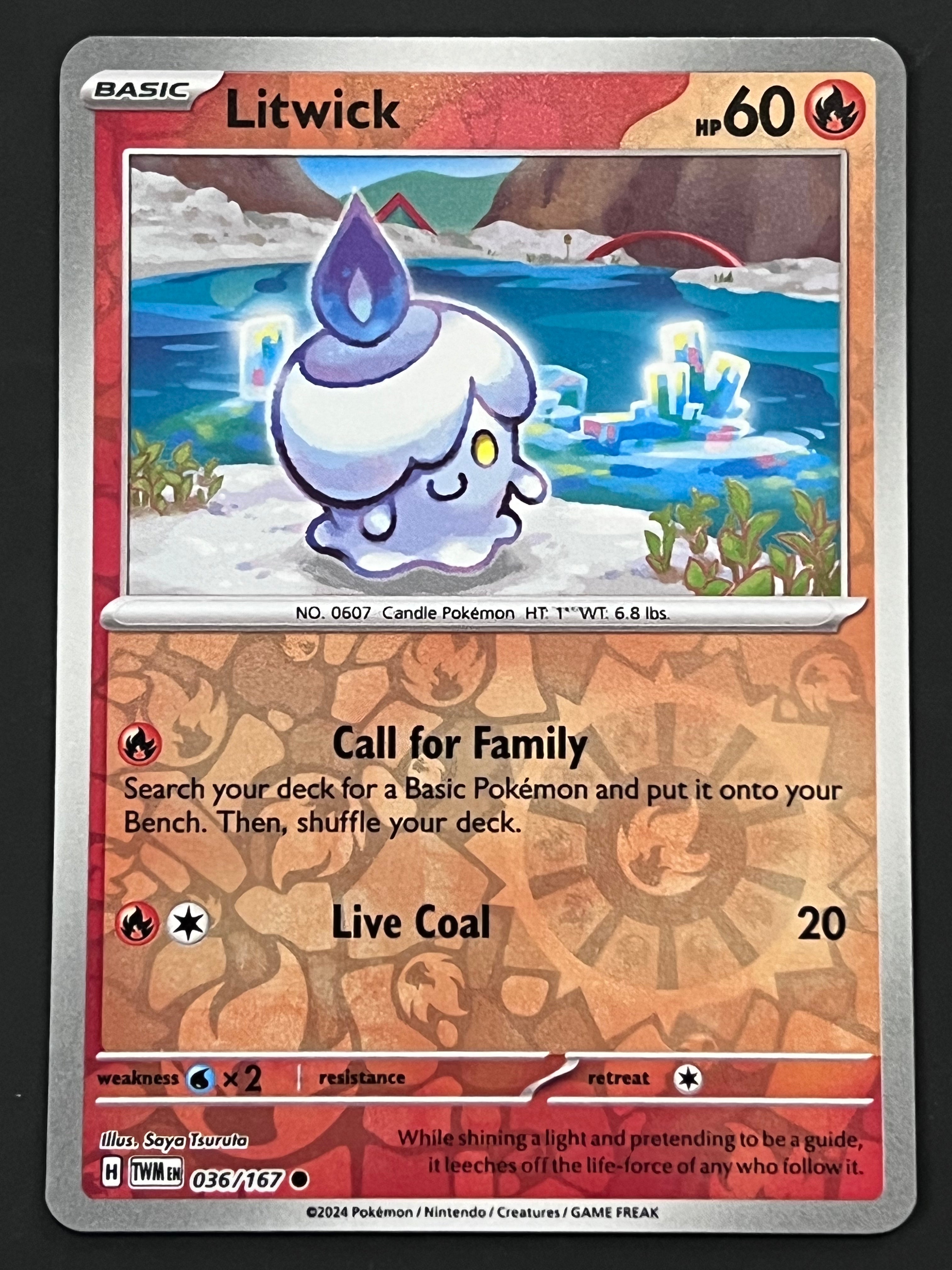 036/167 Litwick - Pokmon Twilight Masquerade Common Reverse Jarvvos 036/167 Litwick - Pokmon Twilight Masquerade Common Reverse Jarvvos