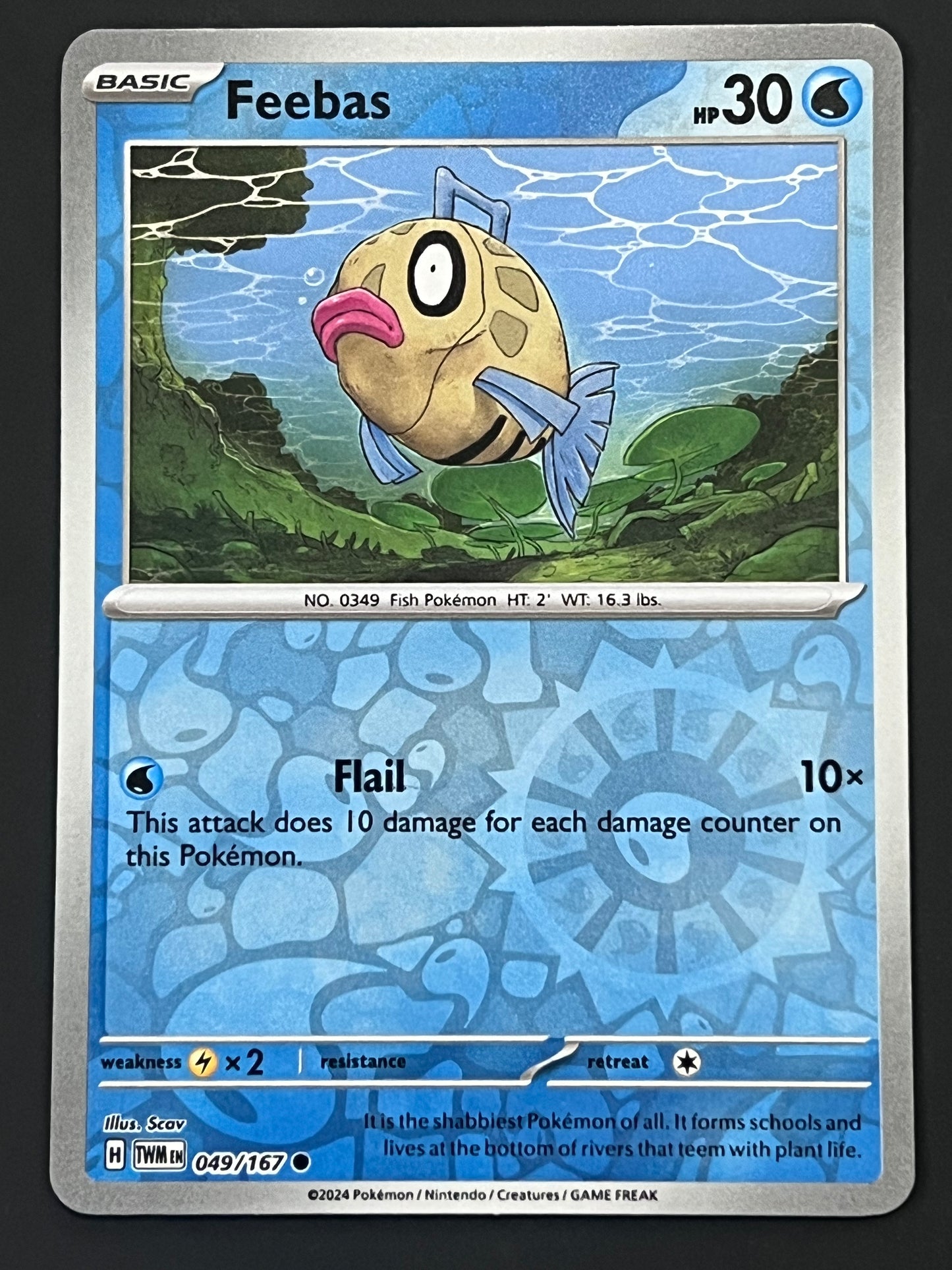 049/167 Feebas - Pokémon Twilight Masquerade Common Reverse