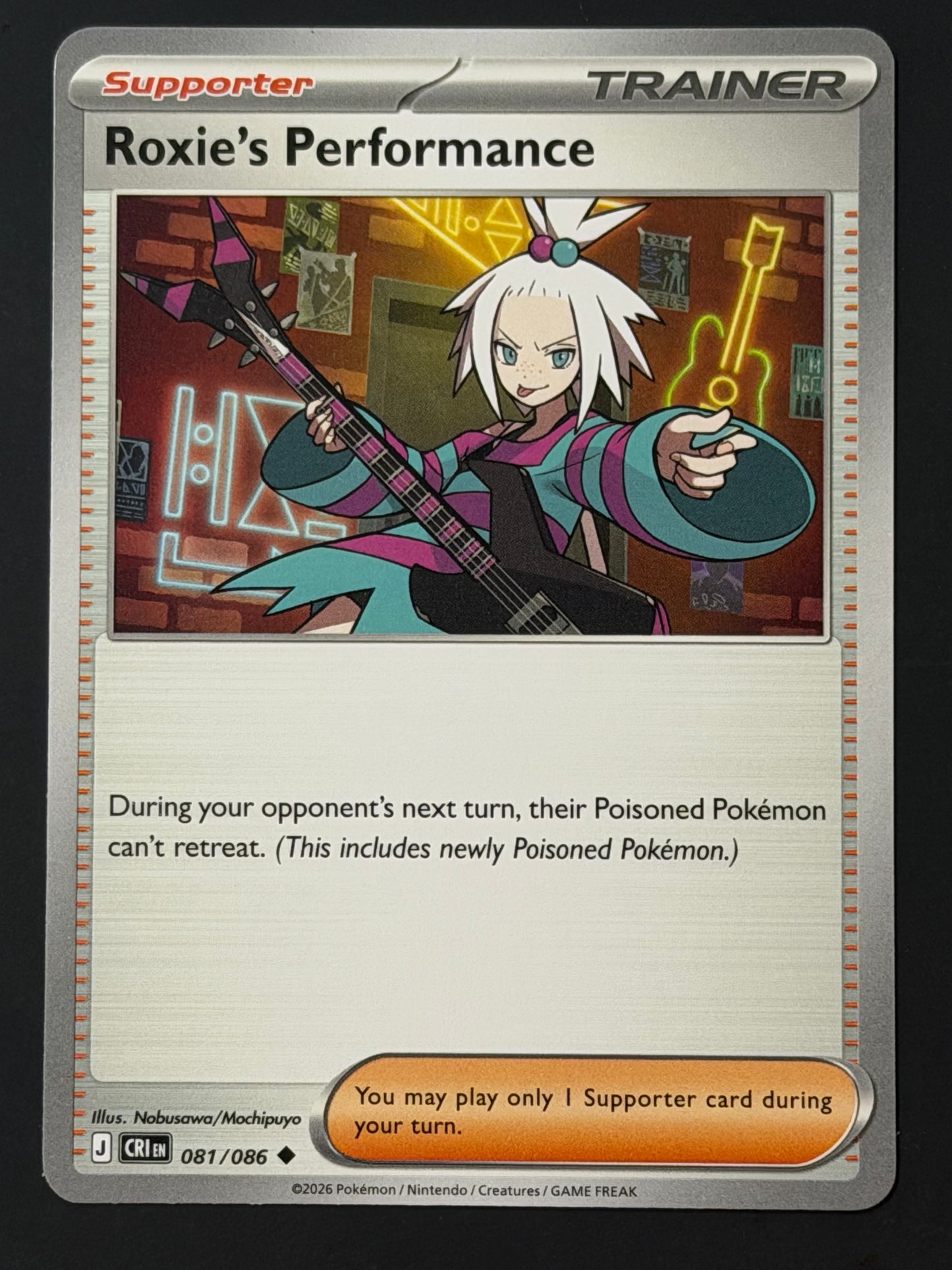 081/086 Roxie’s Performance - Pokémon Chaos Rising Uncommon