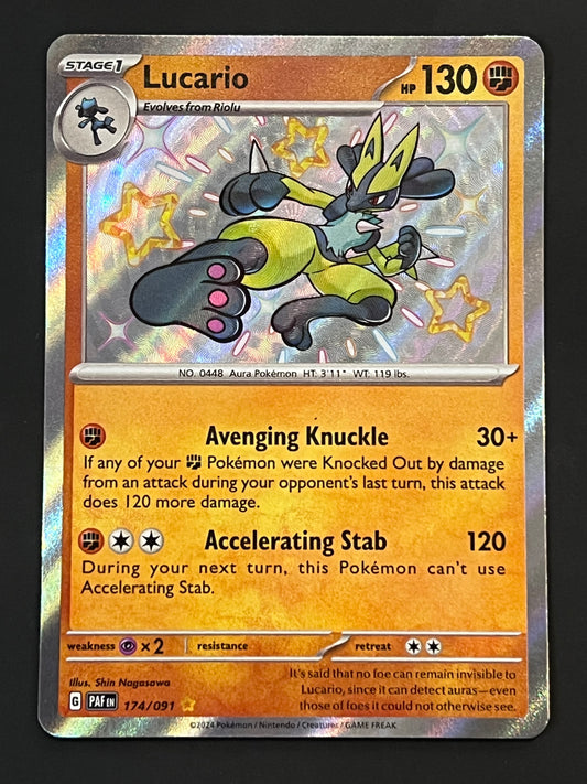 174/091 Lucario - Pokémon Paldean Fates Shiny Rare