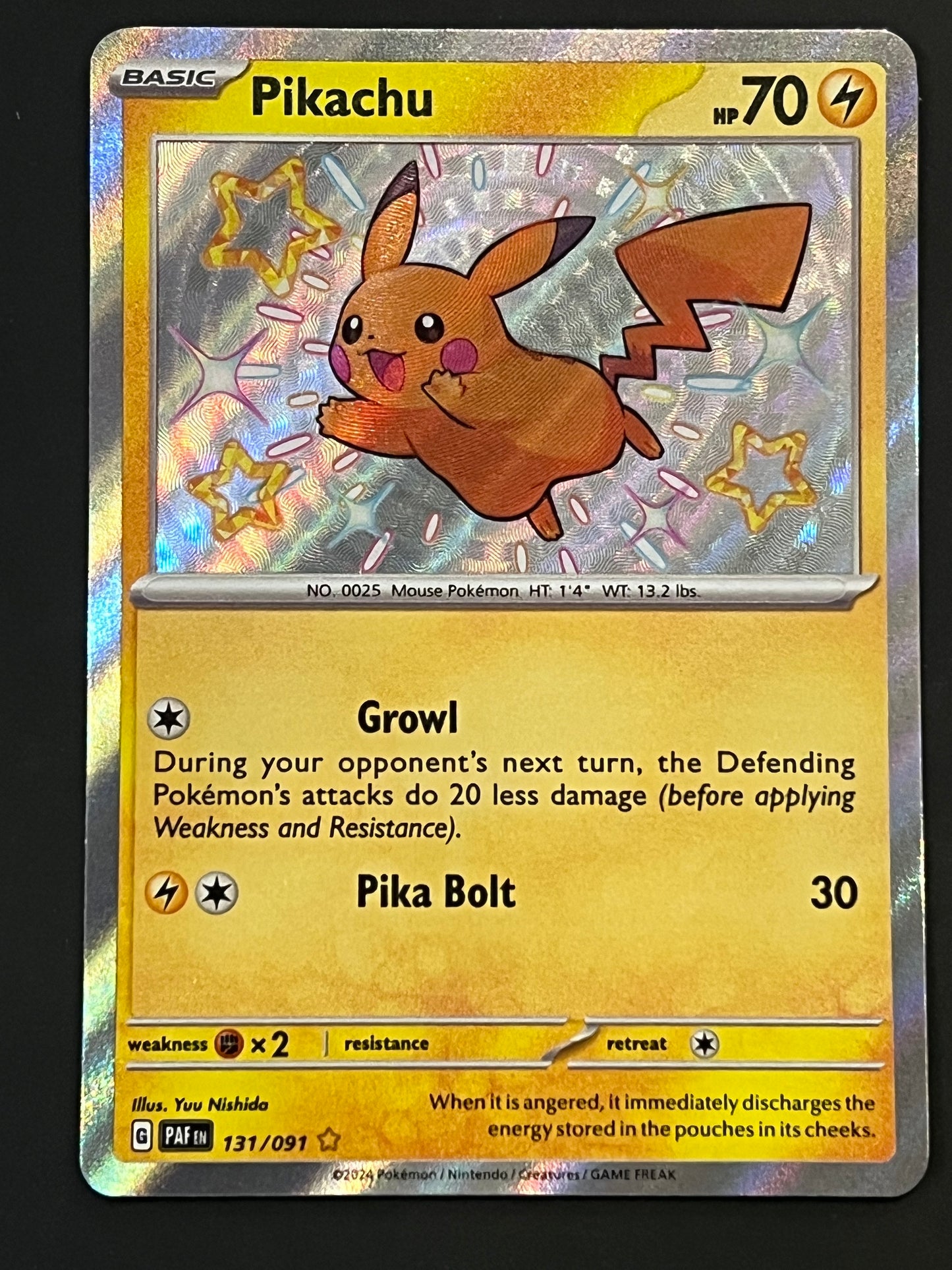 131/091 Pikachu - Pokémon Paldean Fates Shiny Rare