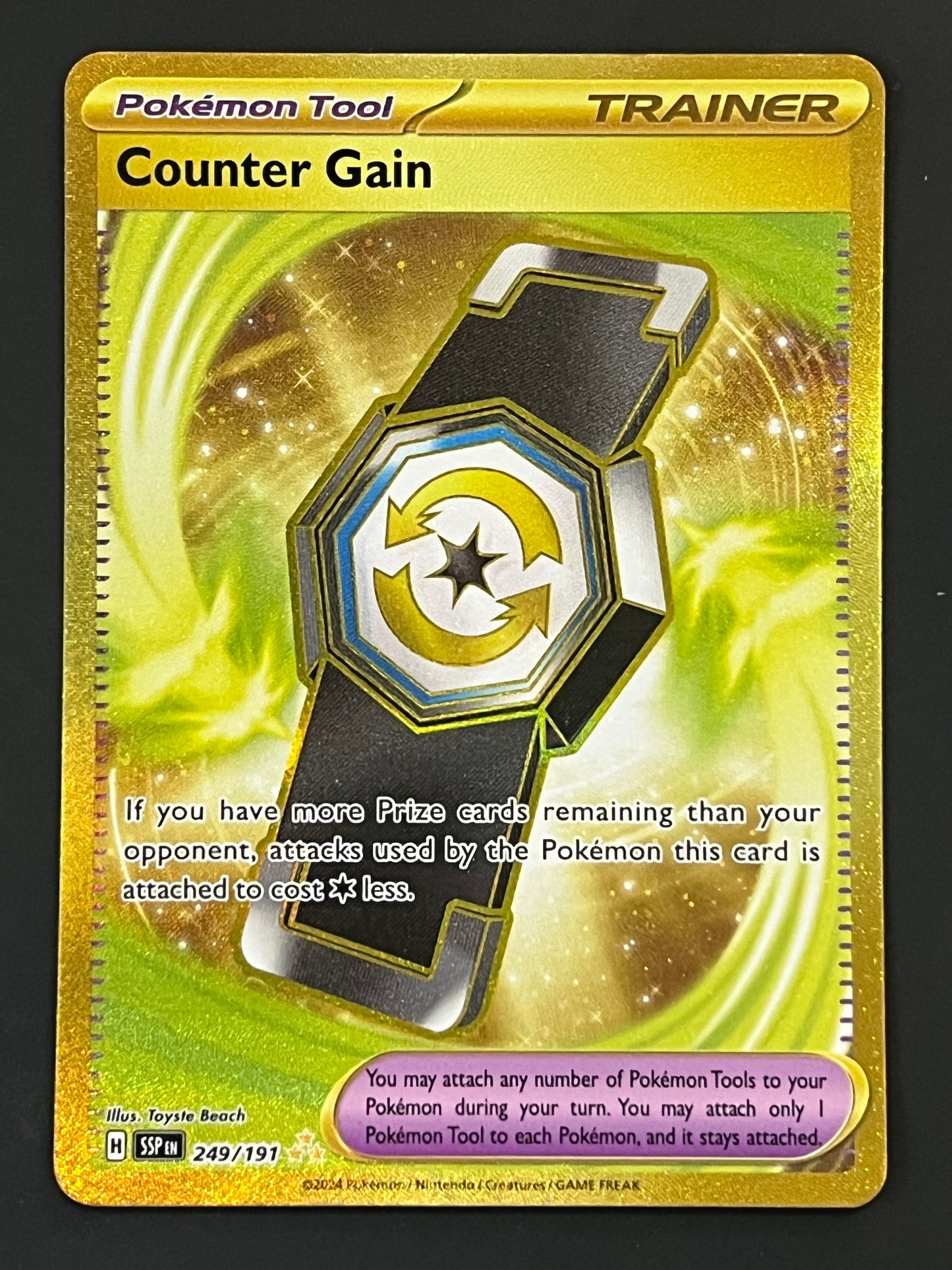 249/191 Counter Gain - Pokémon Surging Sparks Hyper Rare