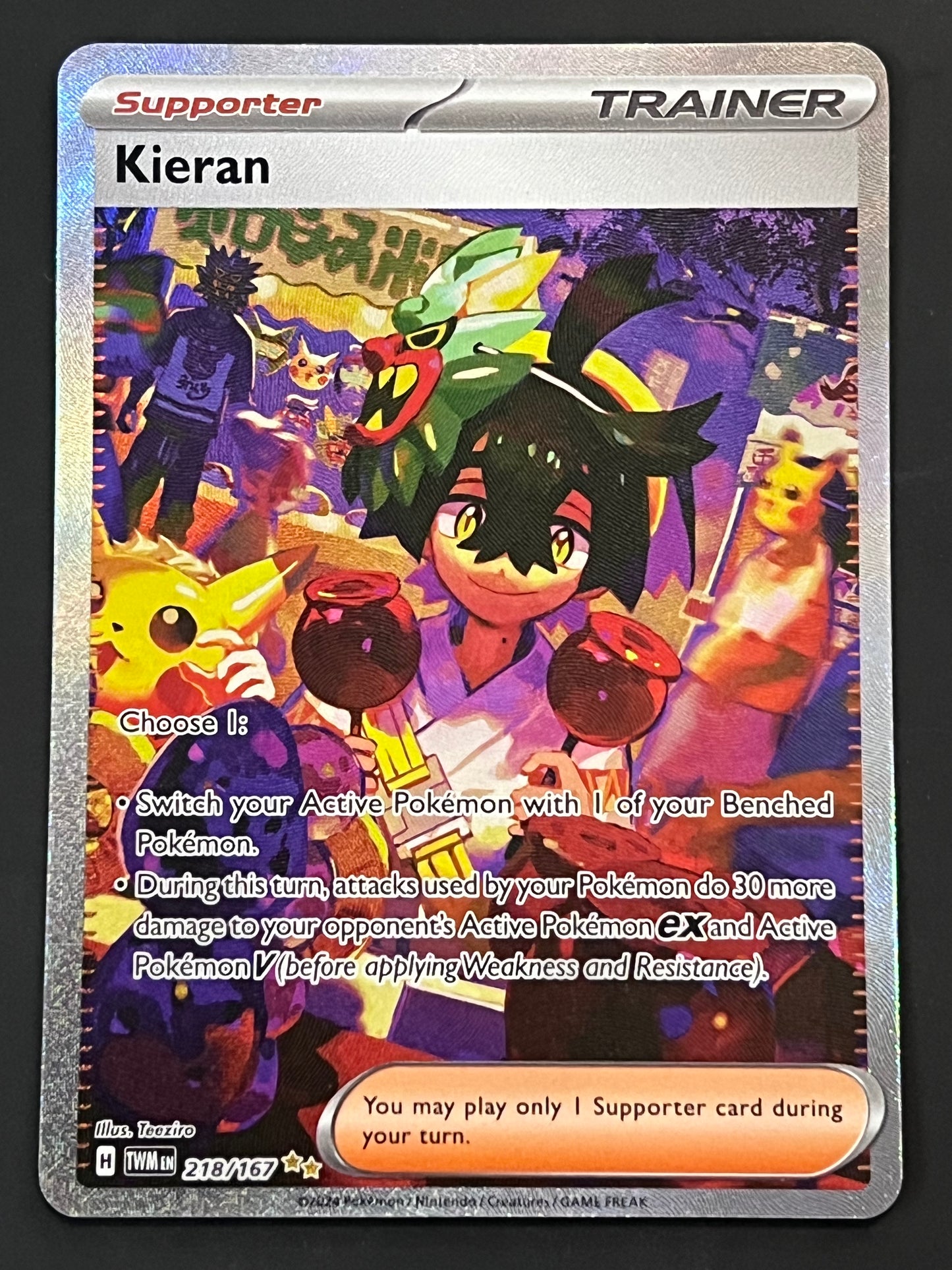 218/167 Kieran - Pokémon Twilight Masquerade Special Illustration Rare