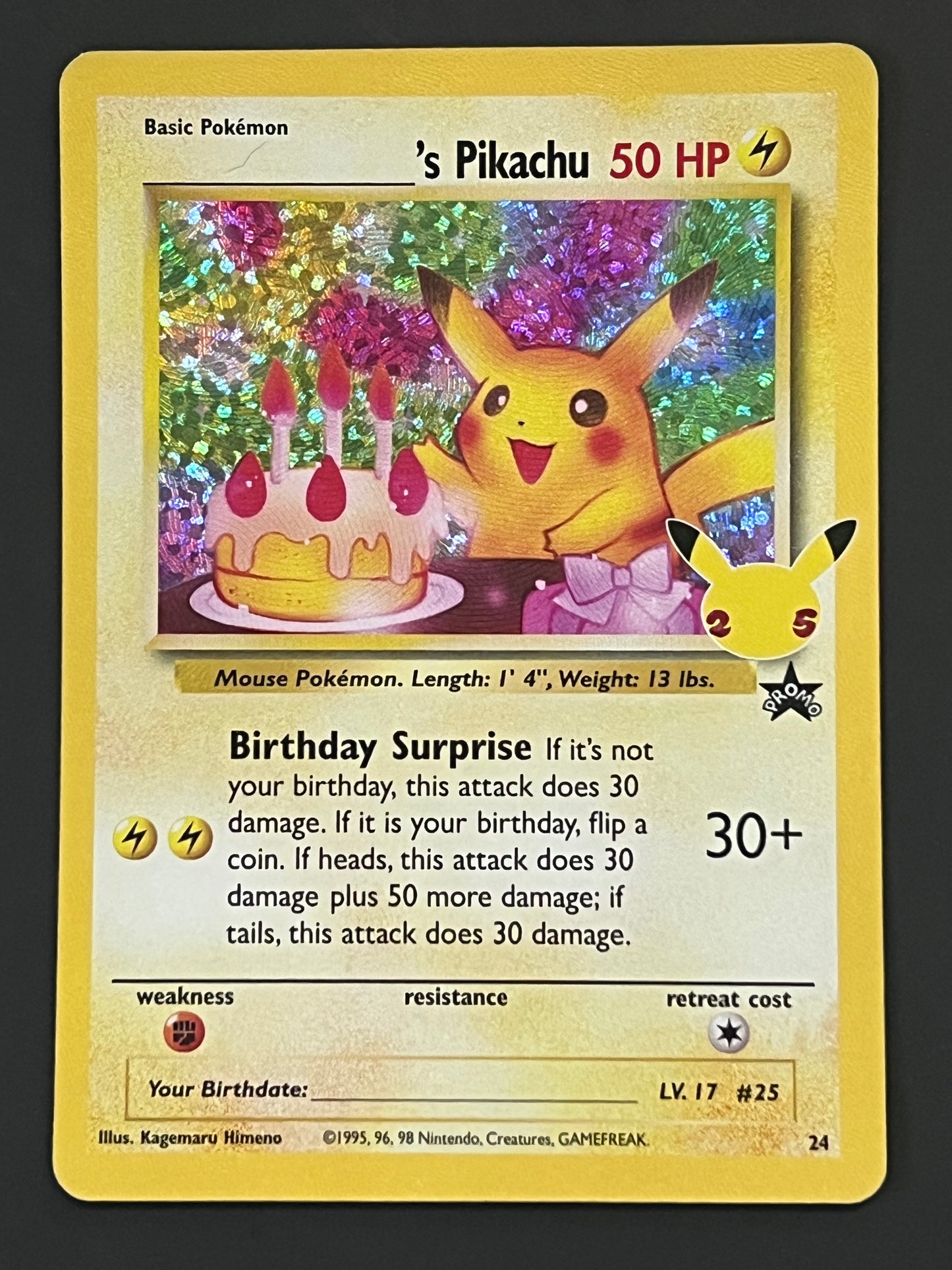24 ___________’s Pikachu - Celebrations Classic Collection