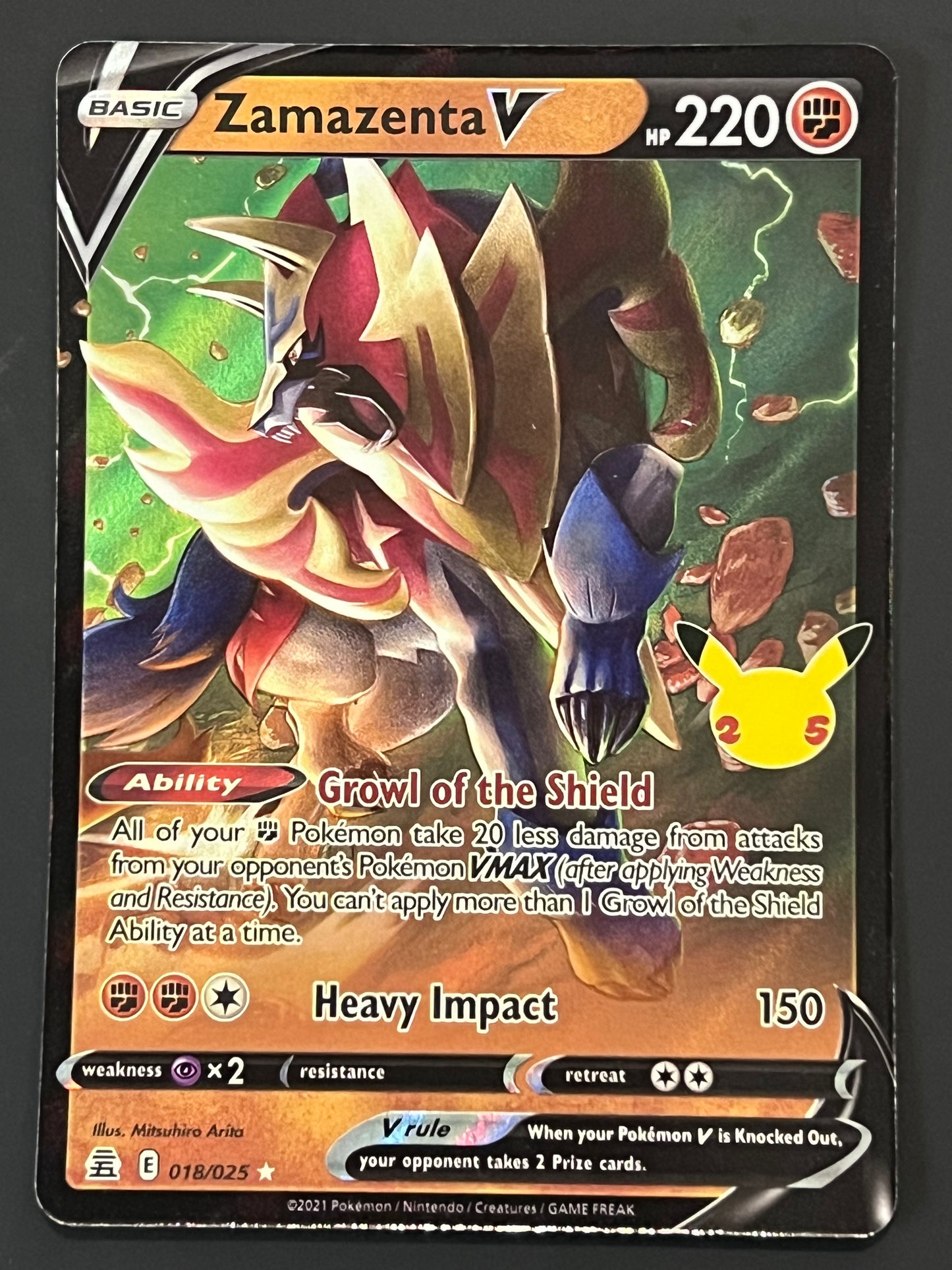 018/025 Zamazenta V - Celebrations Ultra Rare