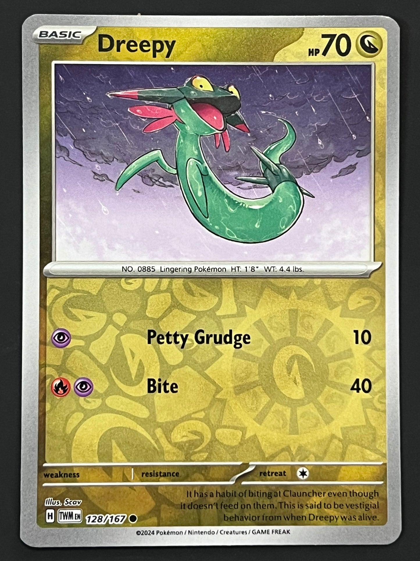 128/167 Dreepy - Pokémon Twilight Masquerade Common Reverse