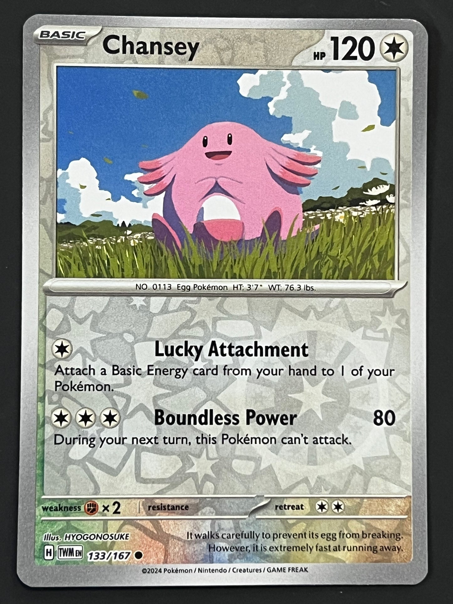 133/167 Chansey - Pokémon Twilight Masquerade Common Reverse