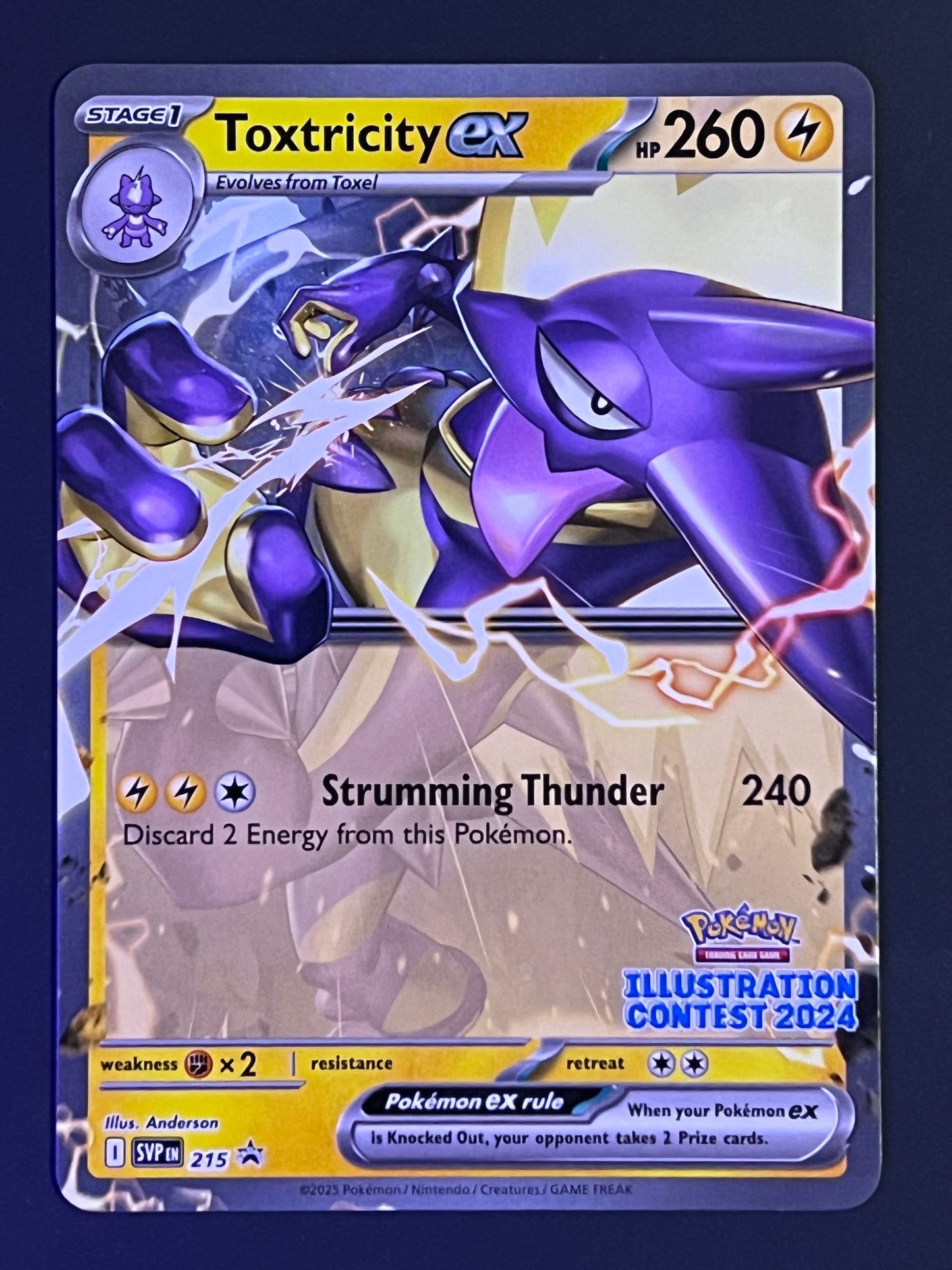 SVP215 Toxtricity Ex (ILLUSTRATION CONTEST 2024) - Stamped Black Star Promo