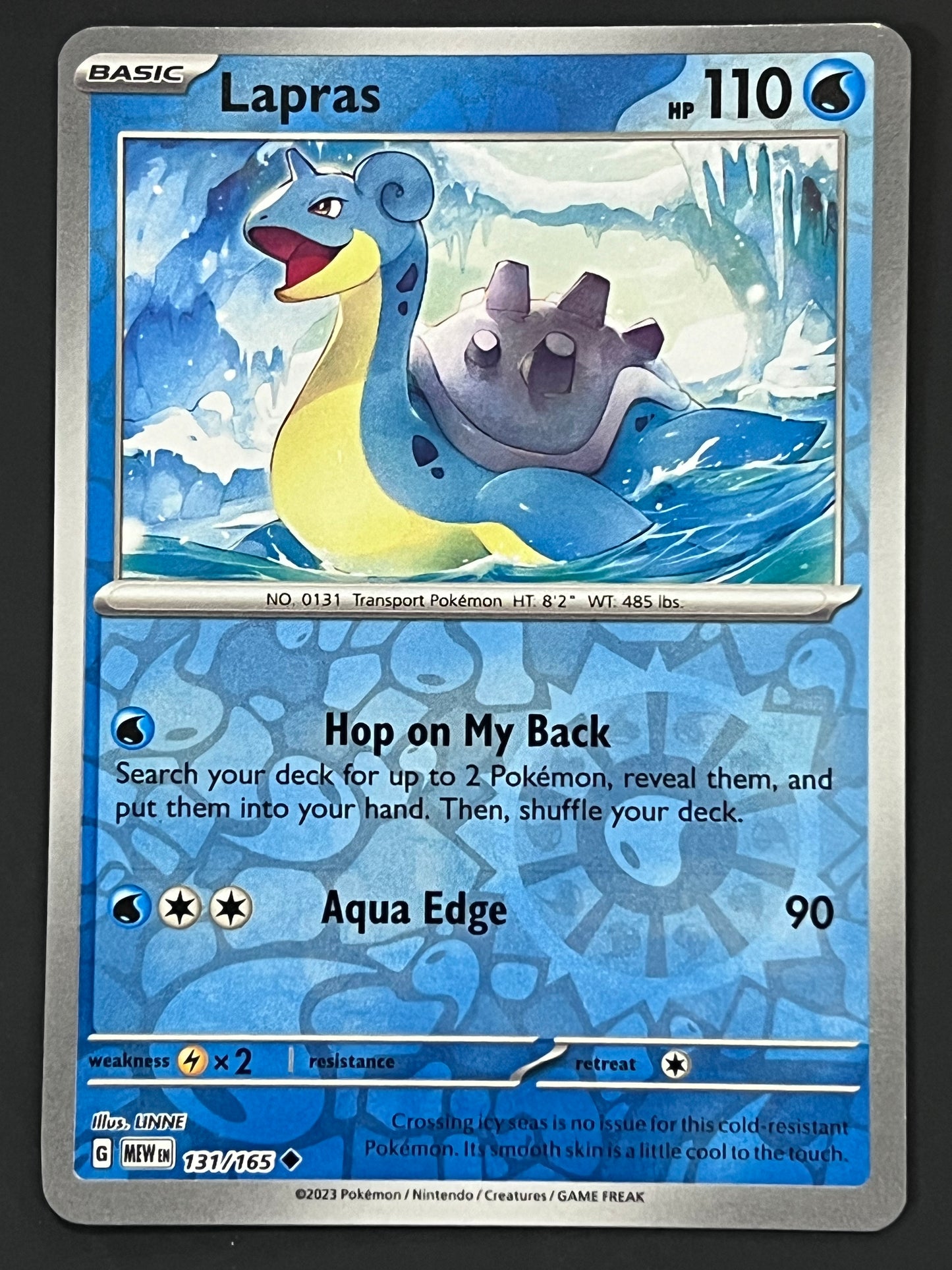 131/165 Lapras - Pokémon 151 Uncommon Reverse