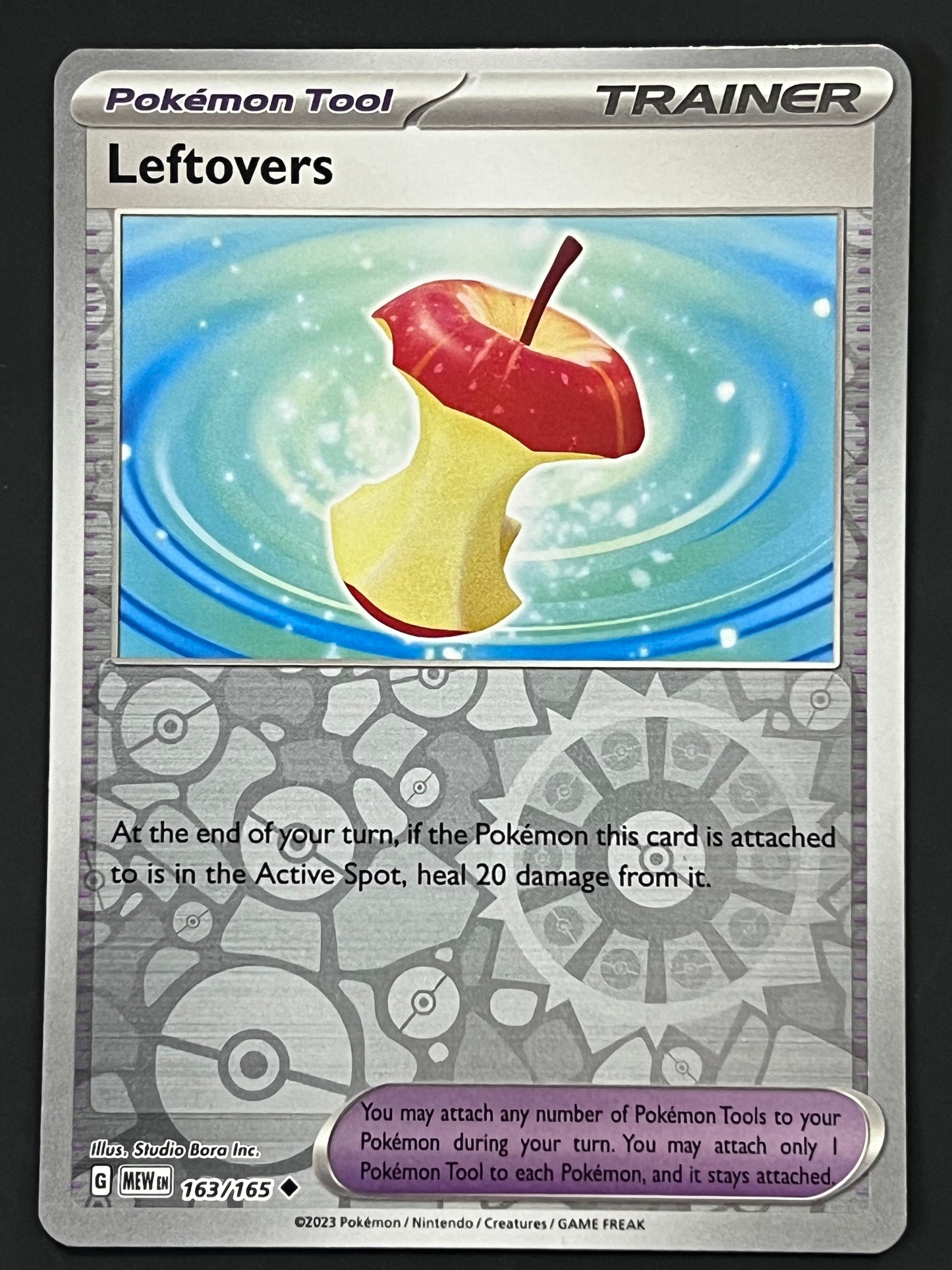 163/165 Leftovers - Pokémon 151 Uncommon Reverse