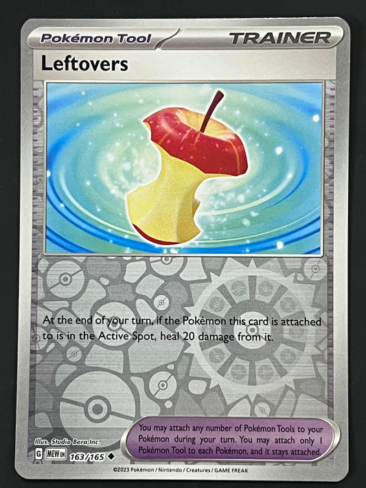 163/165 Leftovers - Pokémon 151 Uncommon Reverse