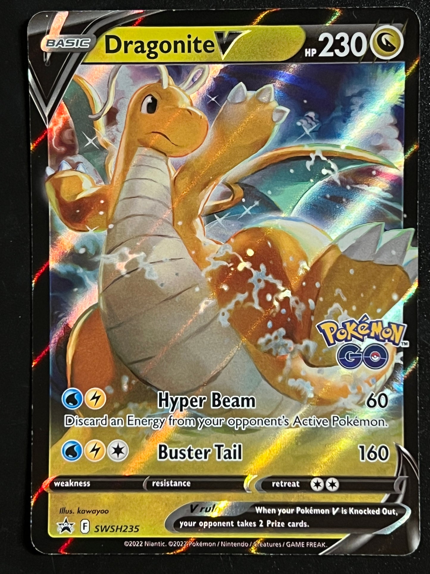 SWSH235 Dragonite V - Black Star Promo