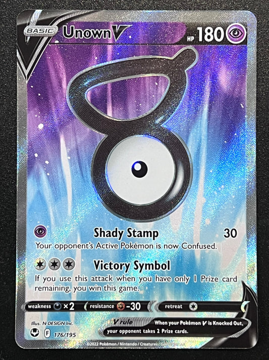 176/195 Unown V - Pokémon Silver Tempest Full Art