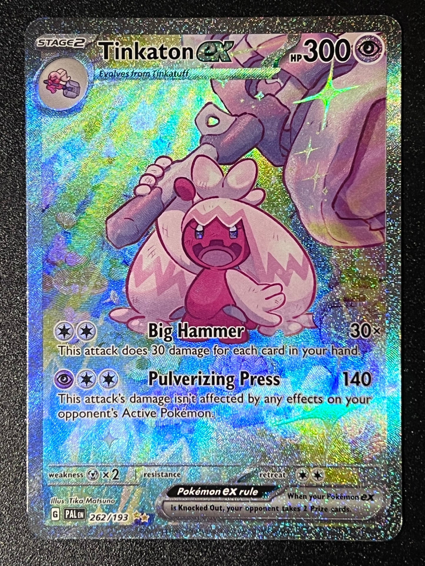 262/193 Tinkaton Ex - Pokémon Paldea Evolved Special Illustration Rare