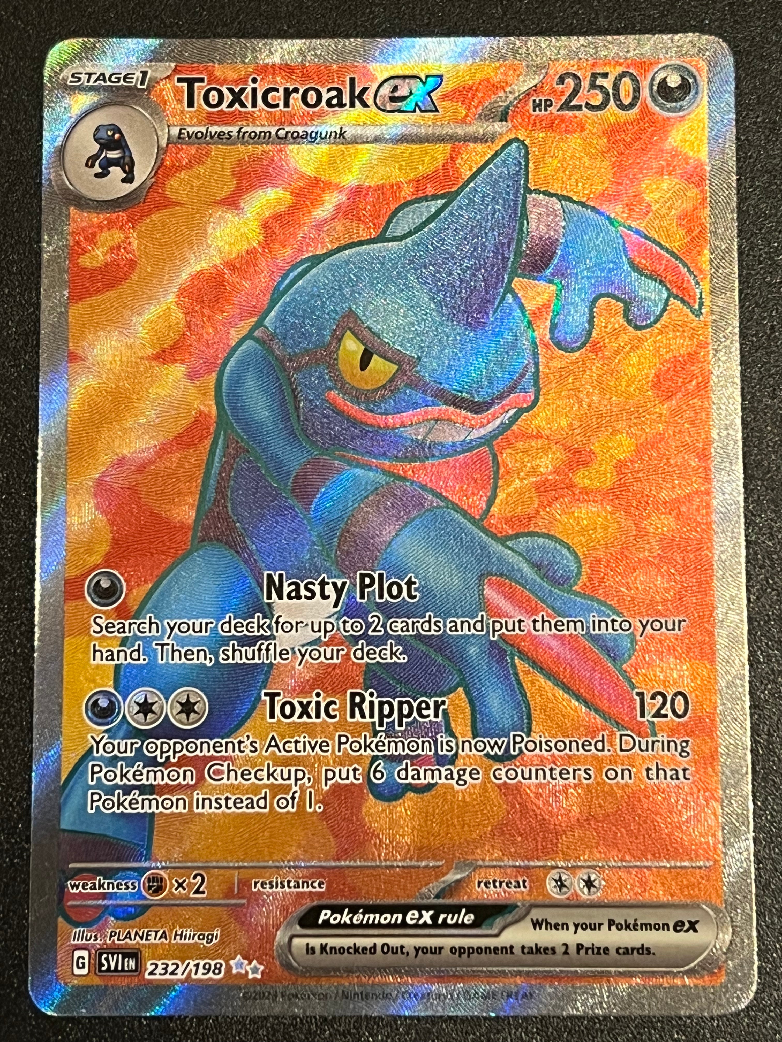 232/198 Toxicroak Ex - Pokmon Scarlet/Violet Base Ultra Rare Jarvvos 232/198 Toxicroak Ex - Pokmon Scarlet/Violet Base Ultra Rare Jarvvos