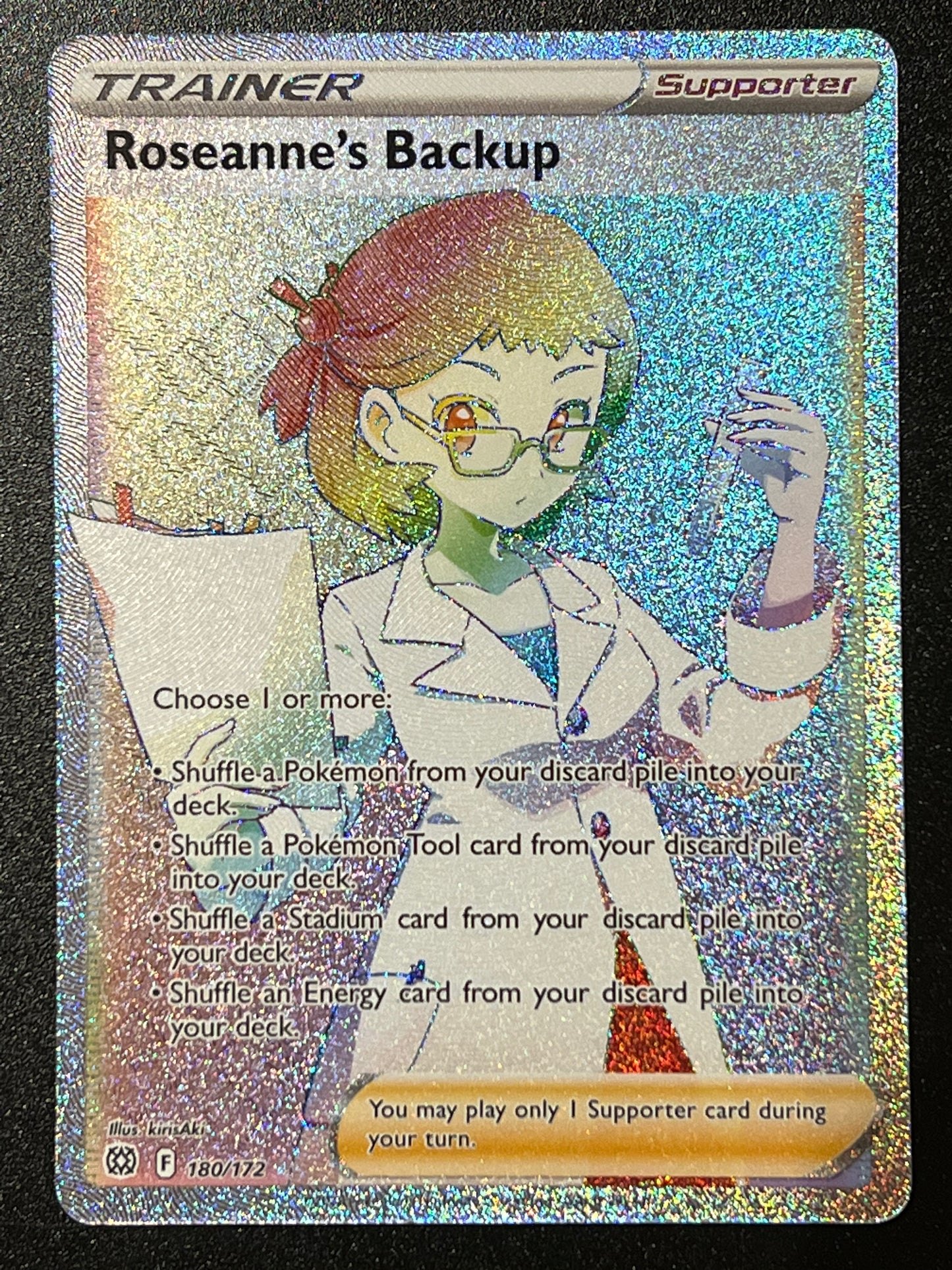 180/172 Roseanne’s Backup - Brilliant Stars Rainbow Secret Rare