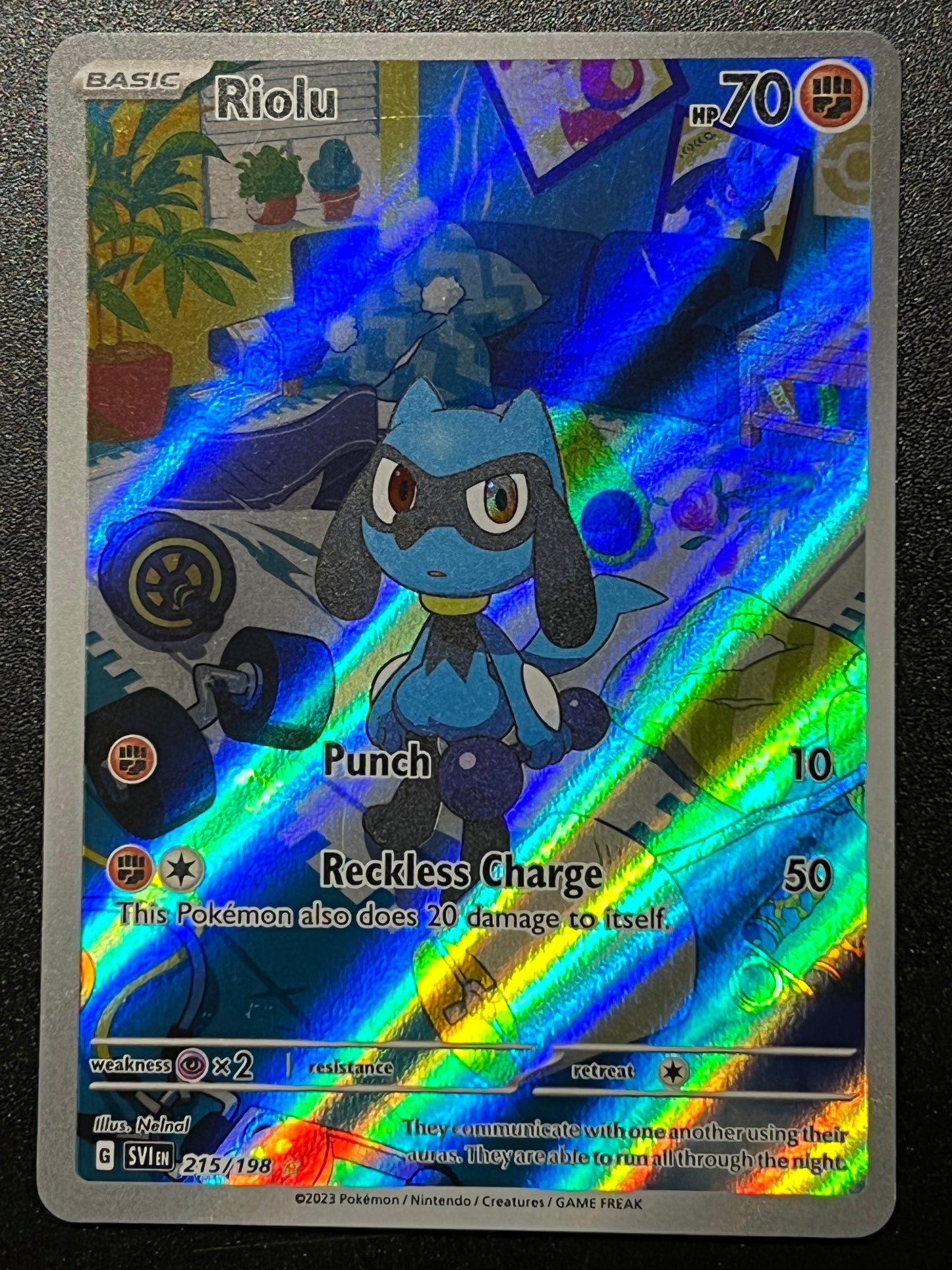215/198 Riolu - Pokémon Scarlet/Violet Base Illustration Rare