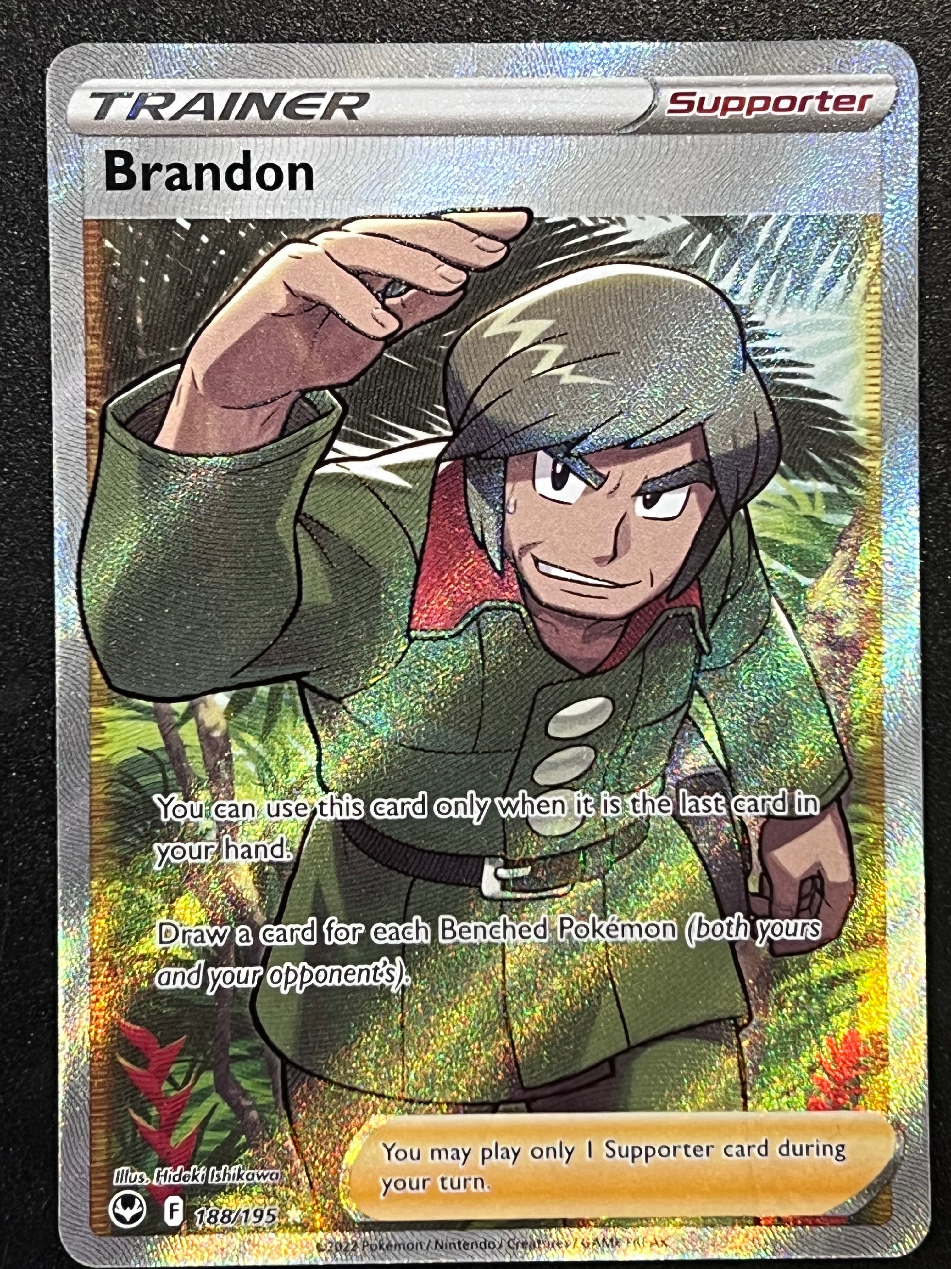 brandon pokemon card 188/195 Brandon