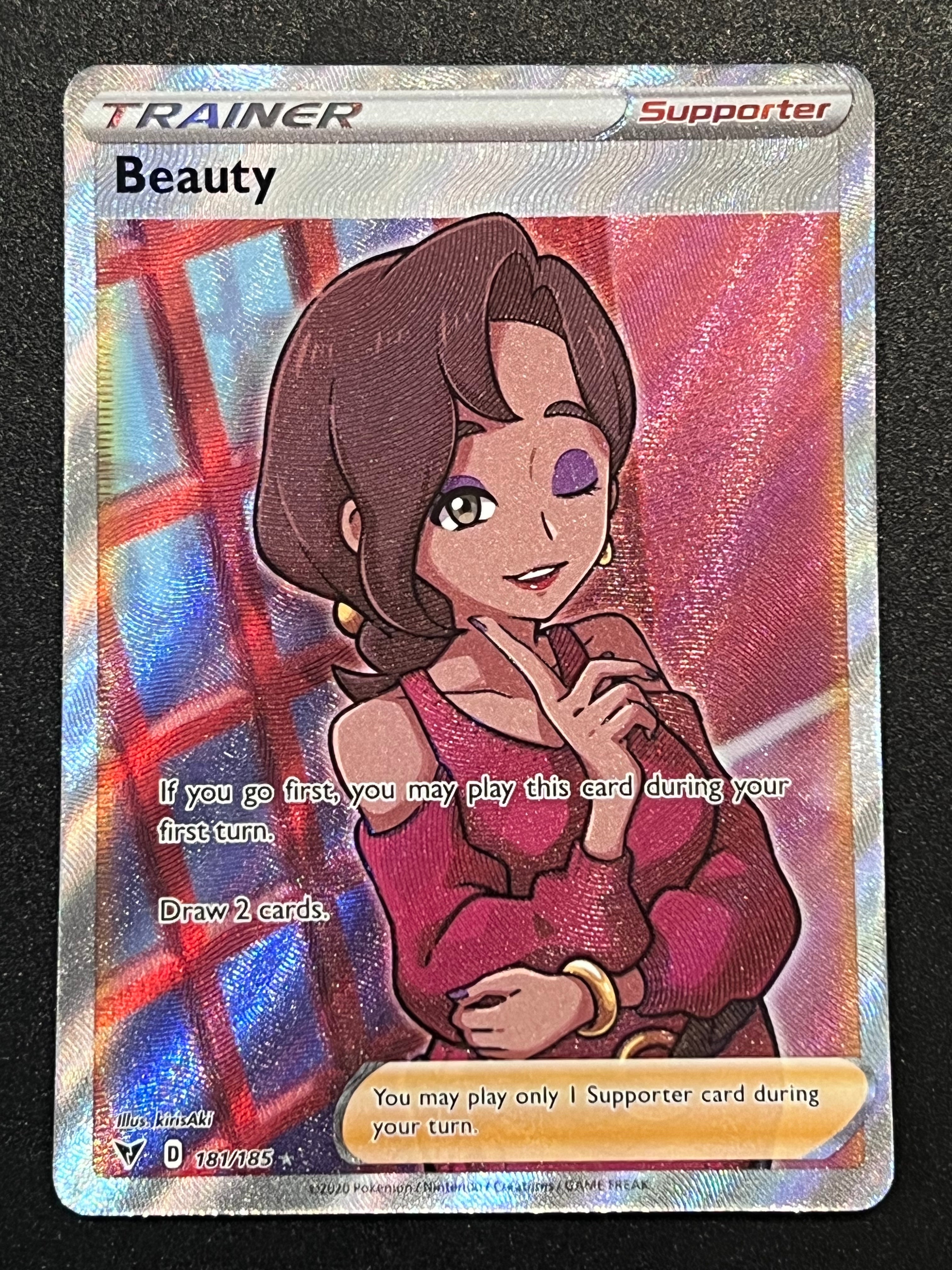 beauty trainer pokemon card 181/185 Beauty