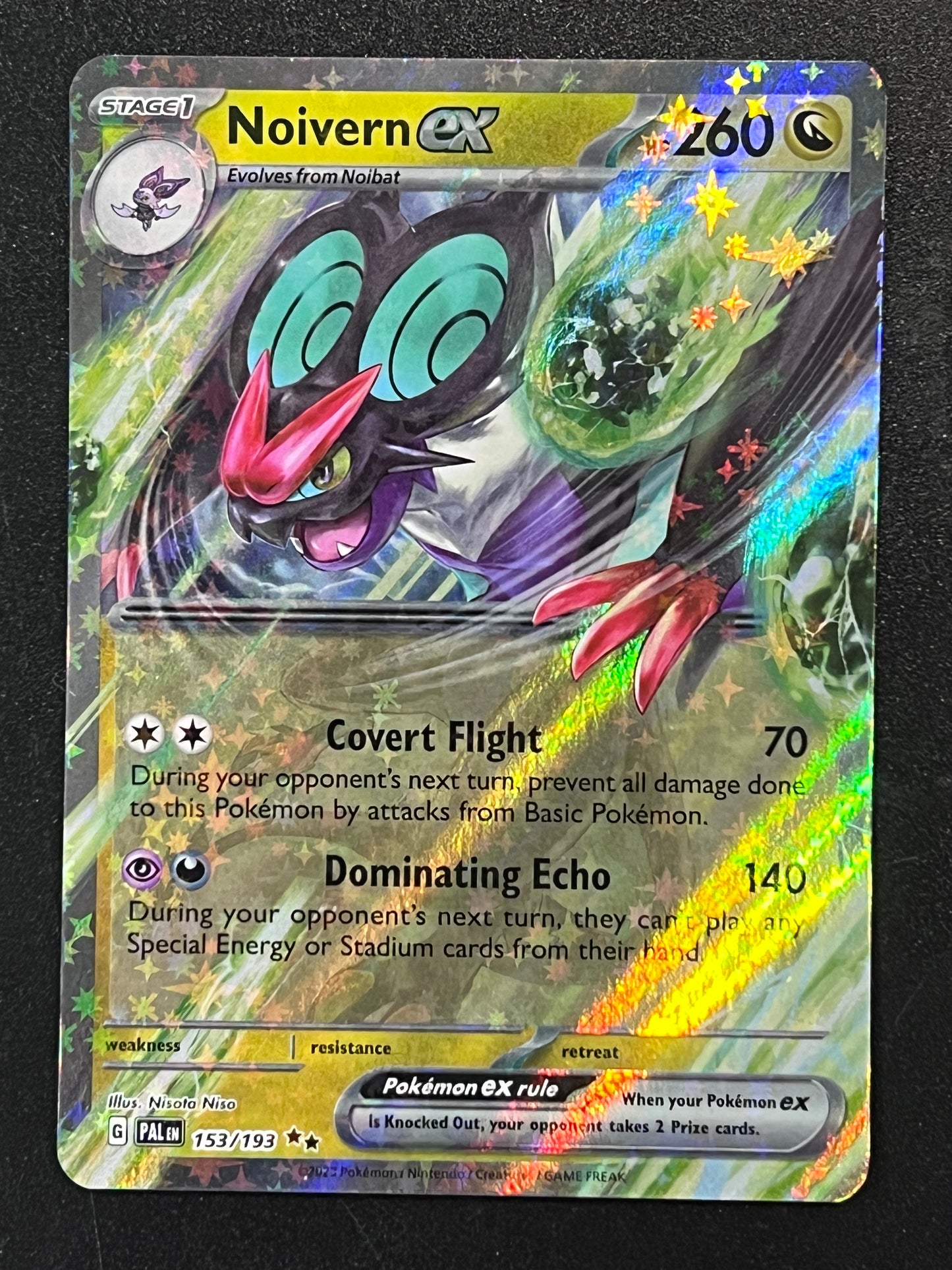 153/193 Noivern Ex - Pokémon Paldea Evolved Double Rare