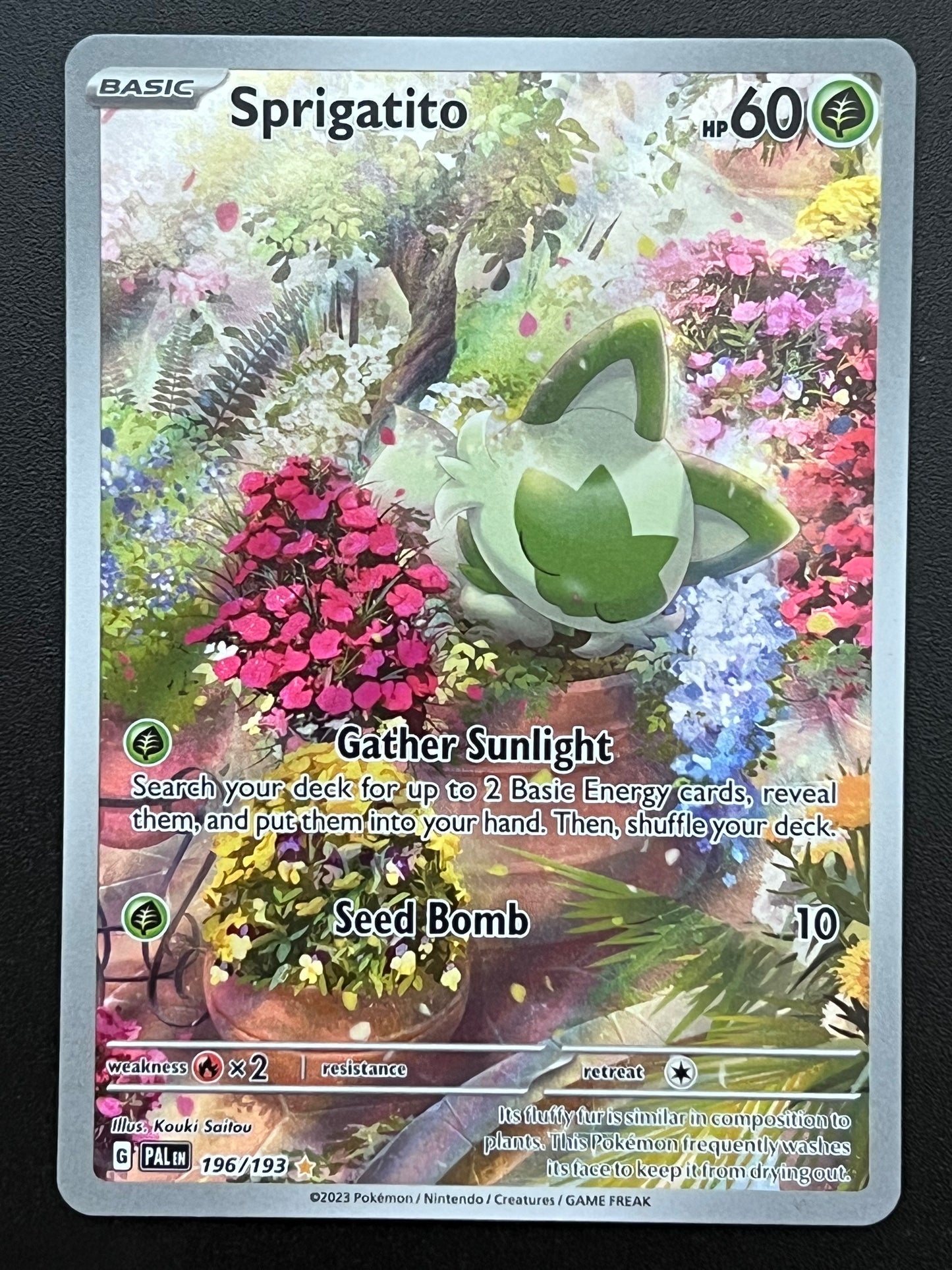 196/193 Sprigatito - Pokémon Paldea Evolved Illustration Rare