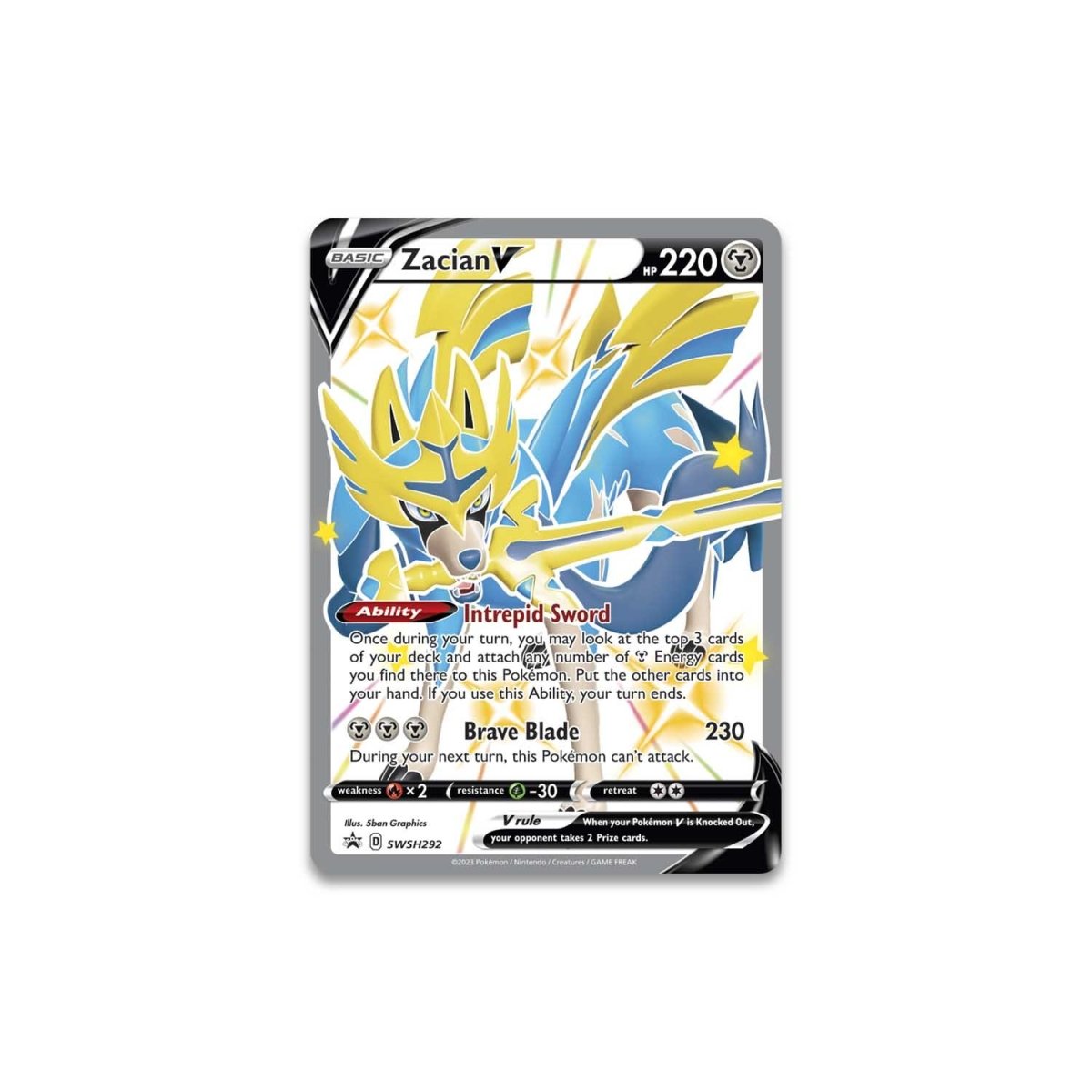 Pokémon TCG: SwSh12.5 - Crown Zenith Shiny Zacian Premium Figure Collection