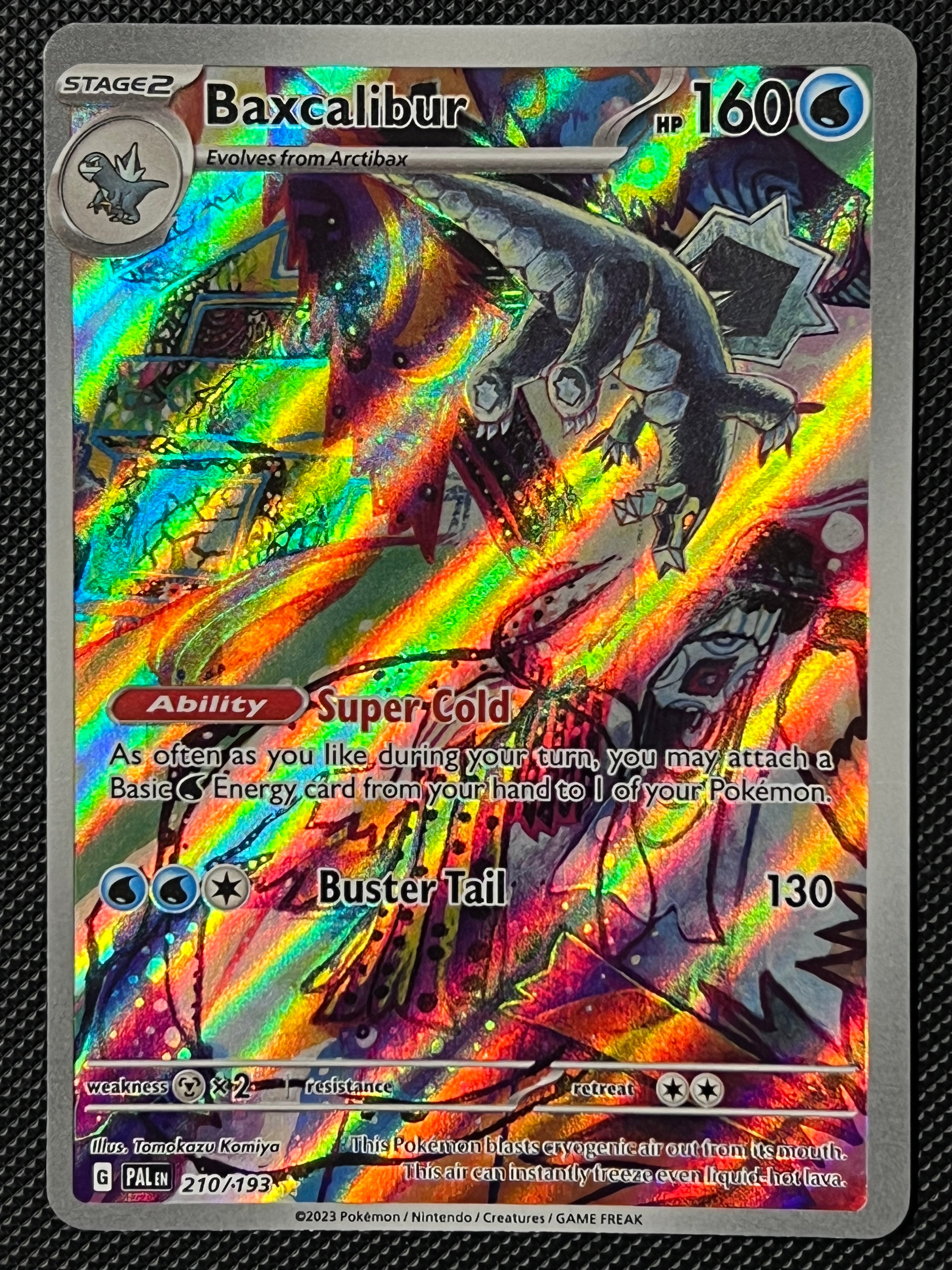 baxcalibur pokemon card value 210/193 Baxcalibur