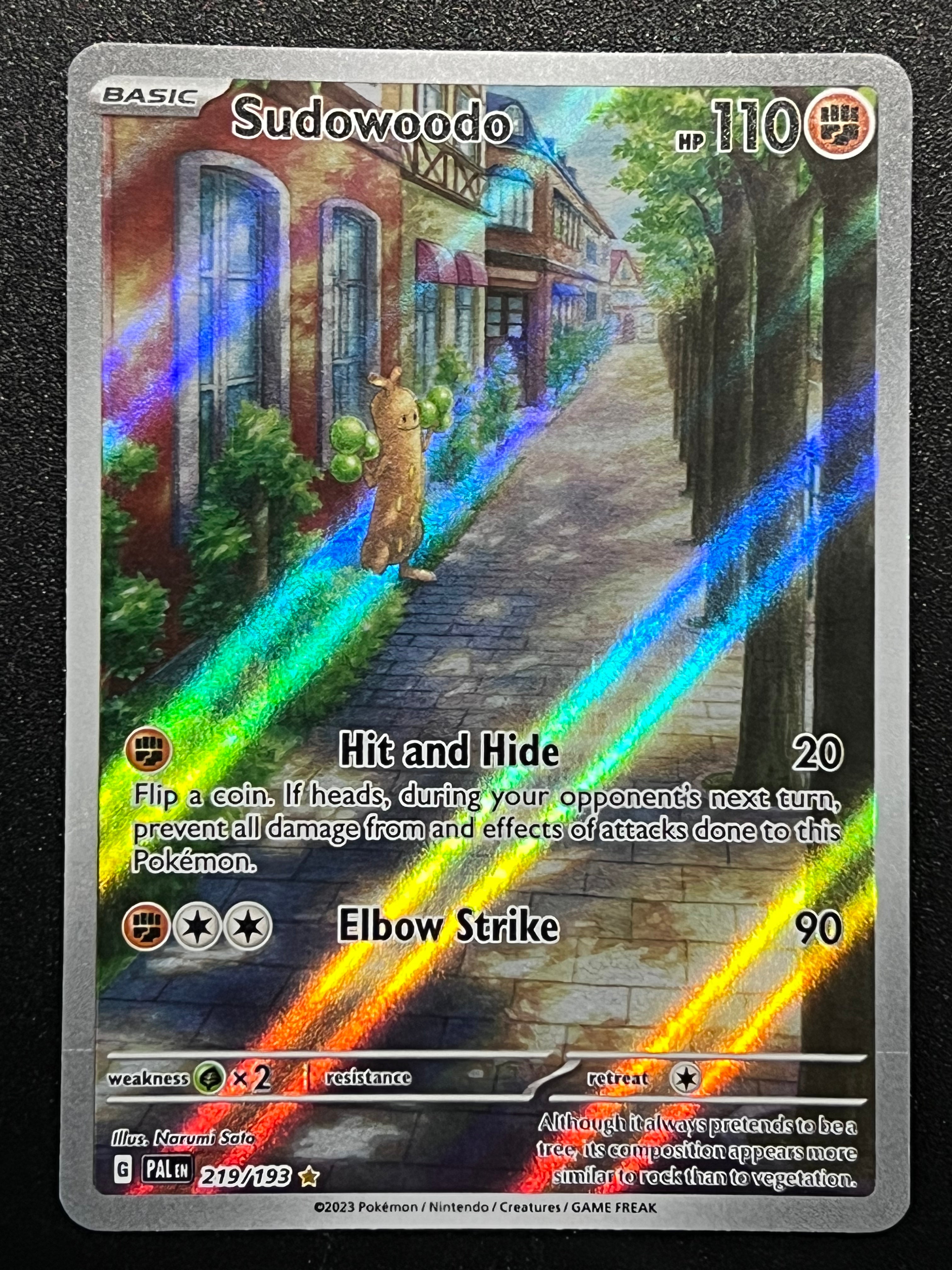 219/193 Sudowoodo Pokémon Paldea Evolved Illustration Rare Jarvvos