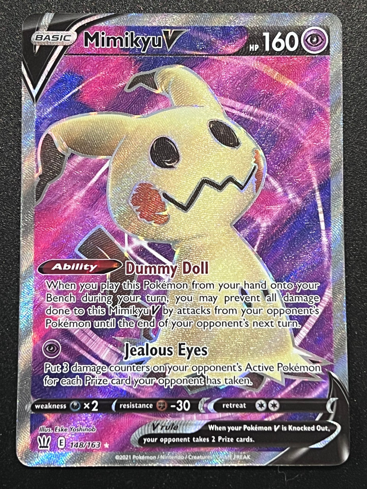148/163 Mimikyu V - Pokémon Battle Styles Full Art