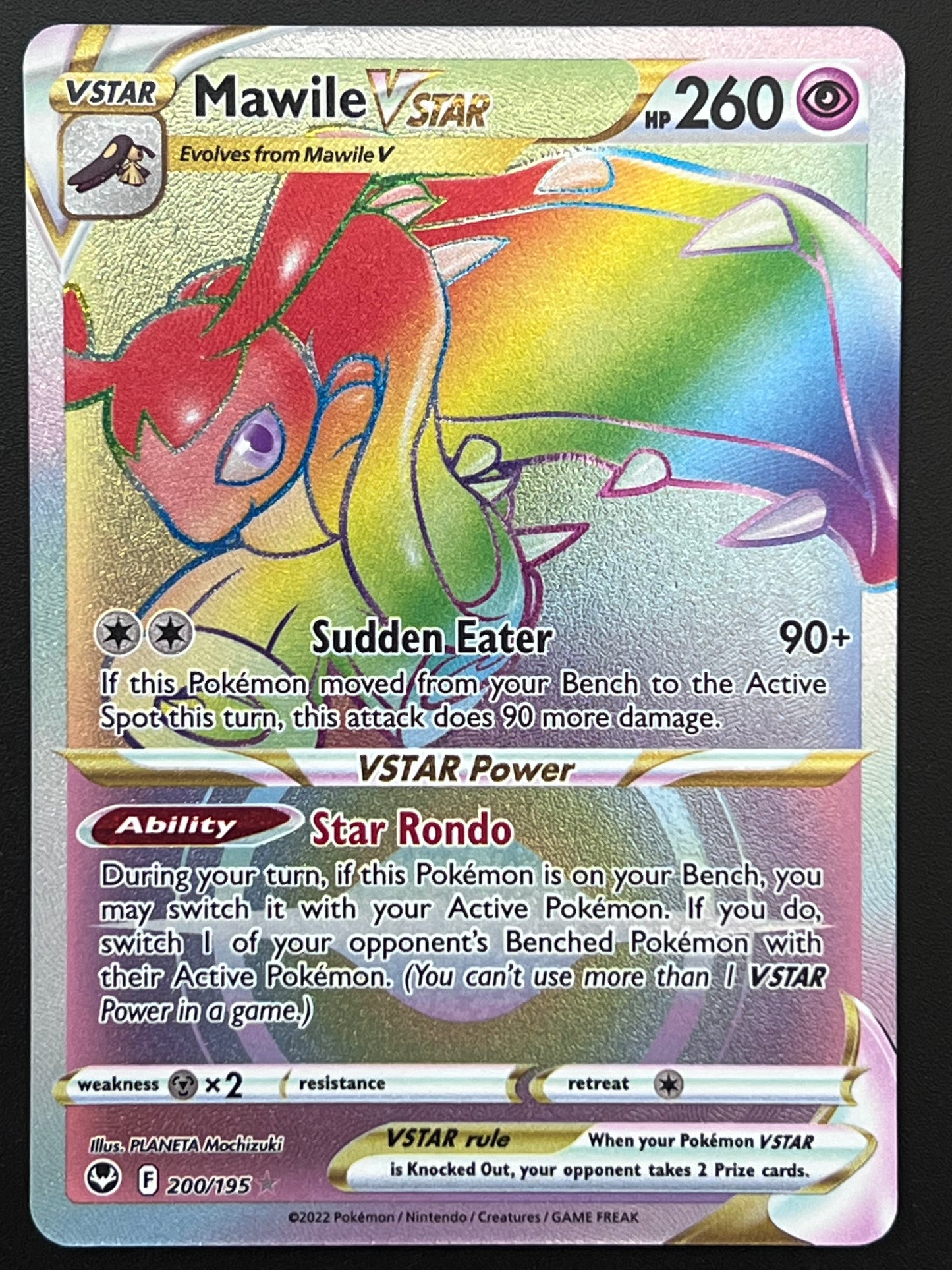 200/195 Mawile VStar - Pokémon Silver Tempest Rainbow Secret Rare