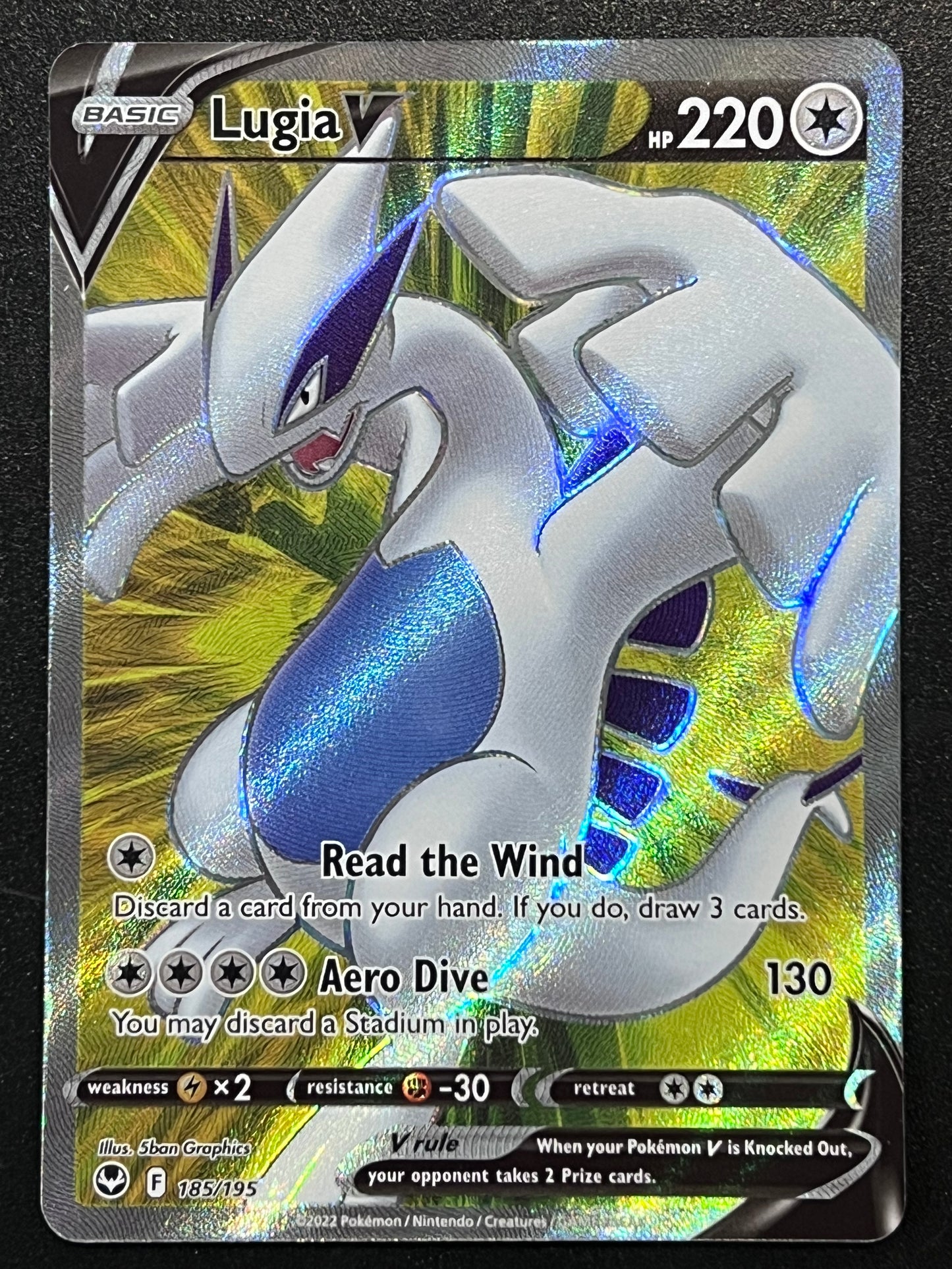 185/195 Lugia V - Pokémon Silver Tempest Full Art