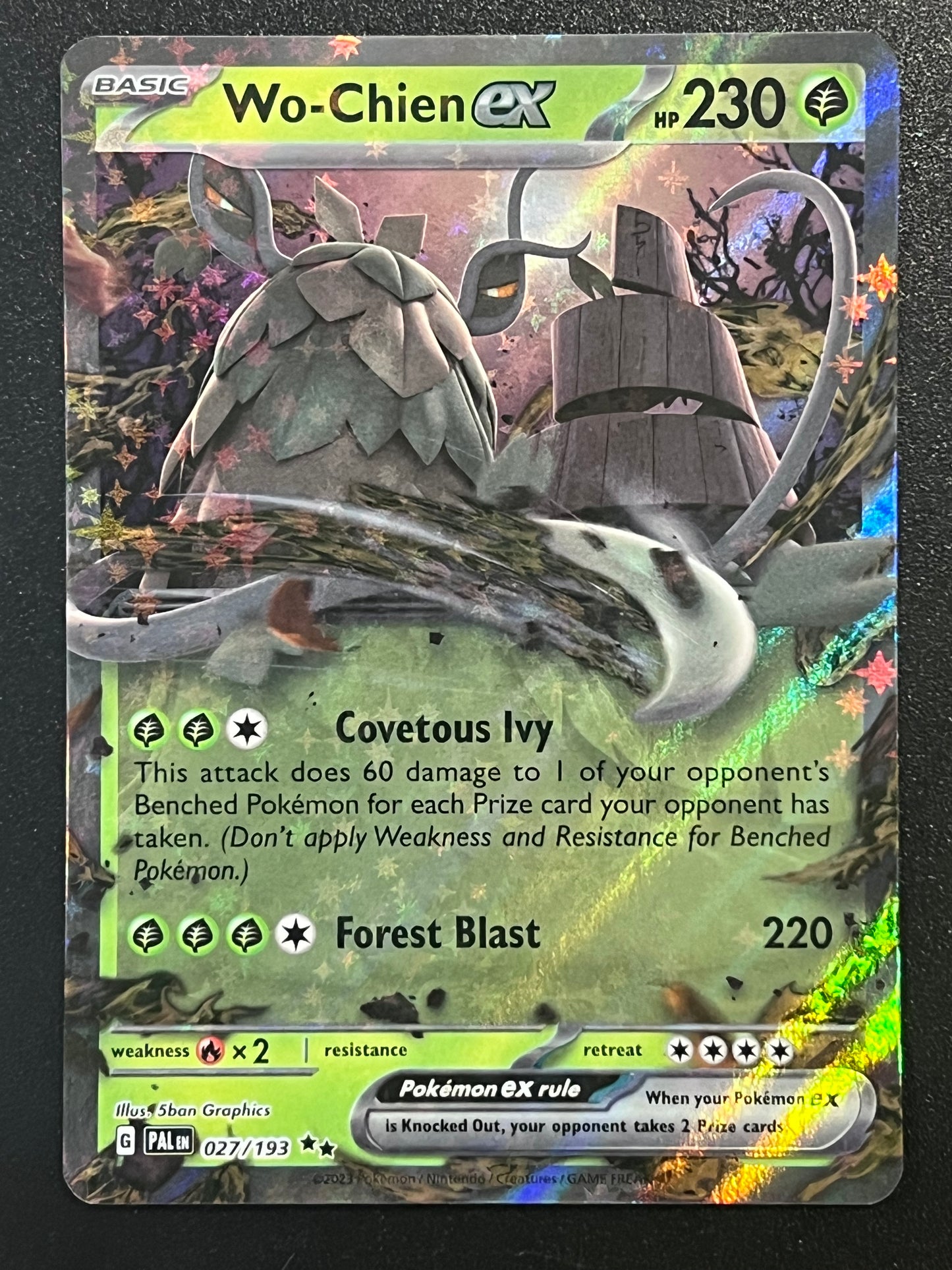 027/193 Wo-Chien Ex - Pokémon Paldea Evolved Double Rare