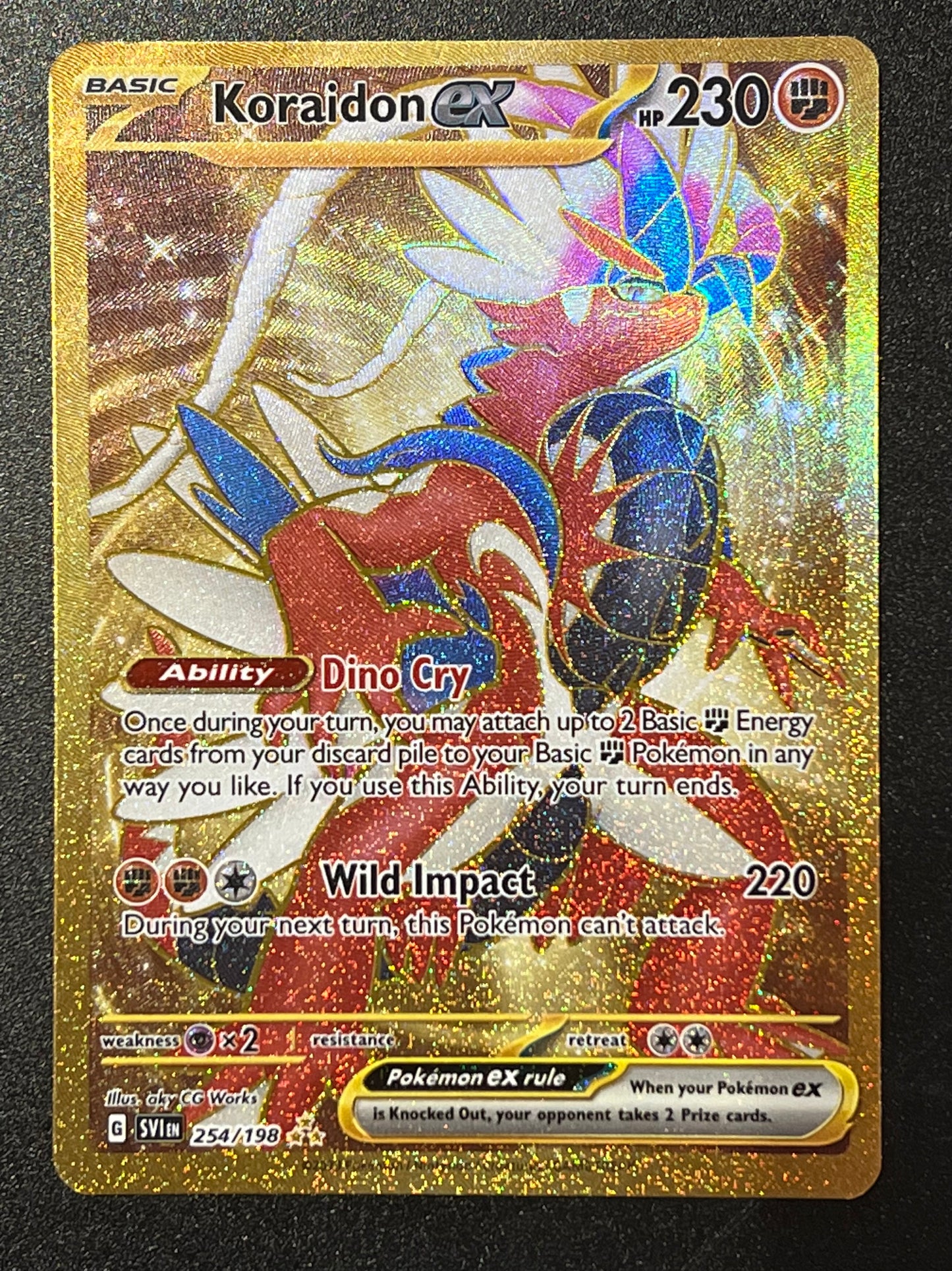 254/198 Koraidon Ex - Pokémon Scarlet/Violet Base Hyper Rare
