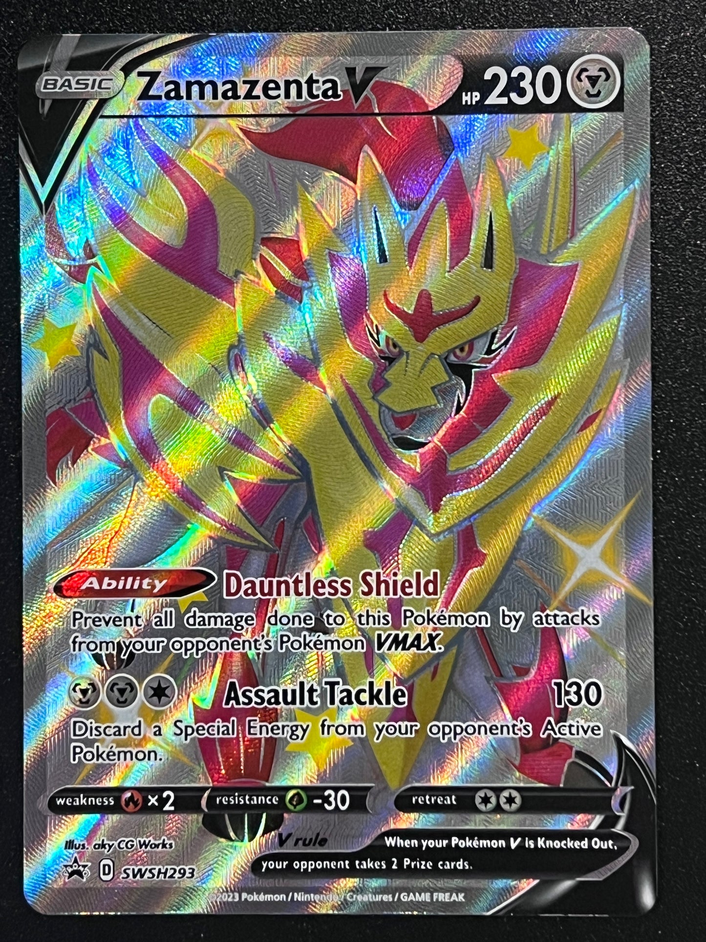 SWSH293 Zamazenta V - Black Star Promo