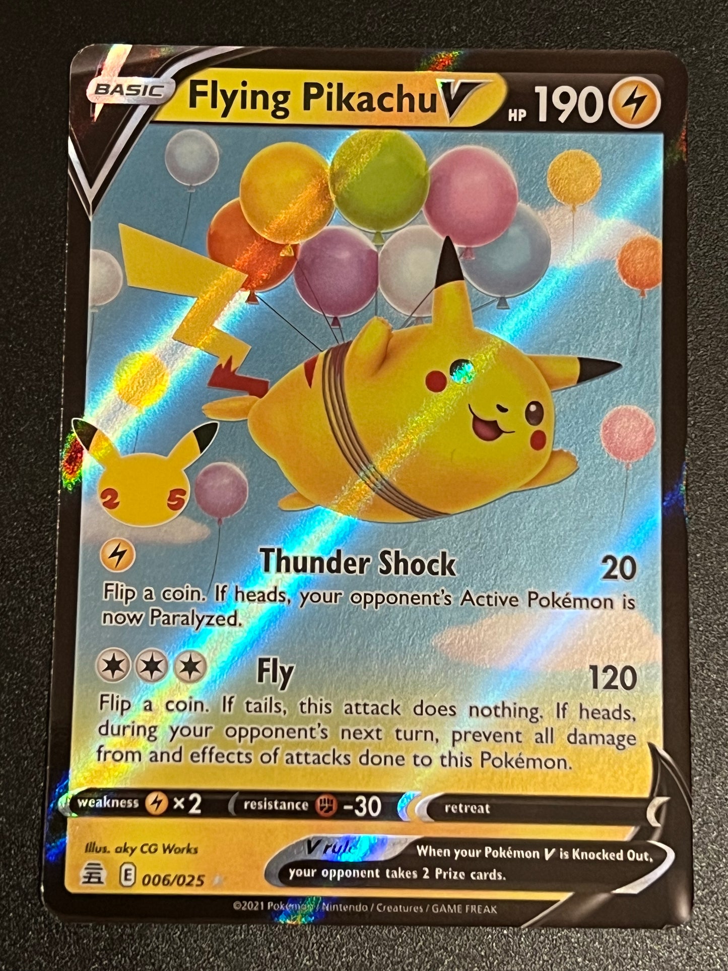 006/025 Flying Pikachu V - Celebrations Ultra Rare