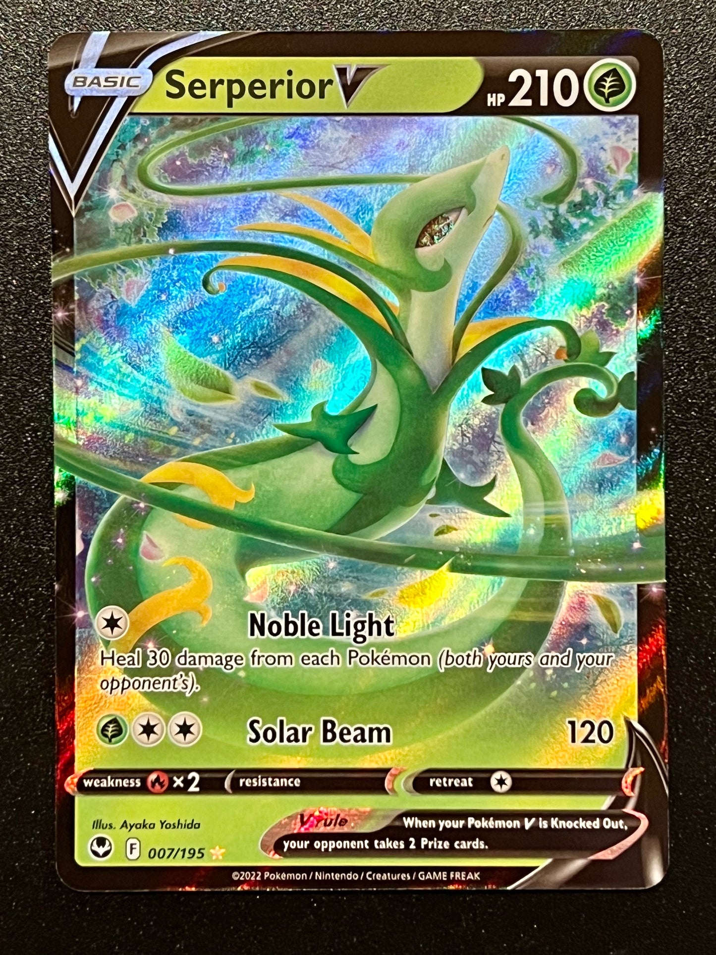 007/195 Serperior V - Pokémon Silver Tempest Ultra Rare
