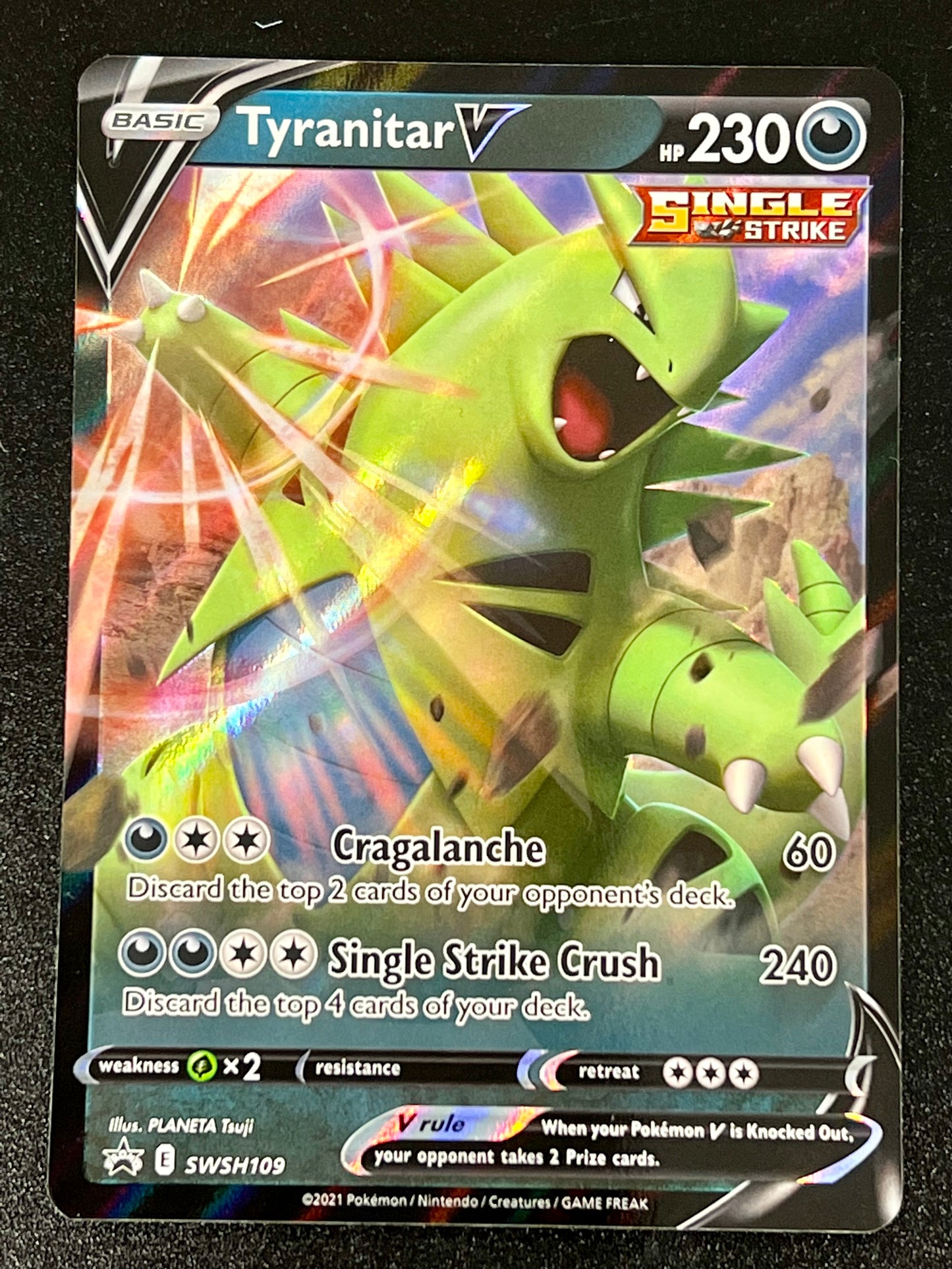 SWSH109 Tyranitar V - Black Star Promo