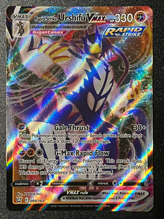 088/163 Rapid Strike Urshifu VMax - Pokémon Battle Styles Ultra Rare