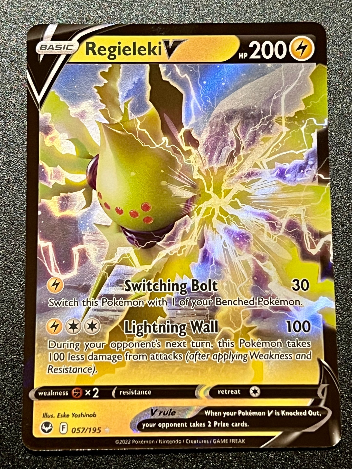 057/195 Regieleki V - Pokémon Silver Tempest Ultra Rare
