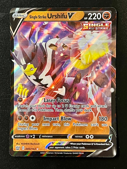 085/163 Single Strike Urshifu V - Pokémon Battle Styles Ultra Rare