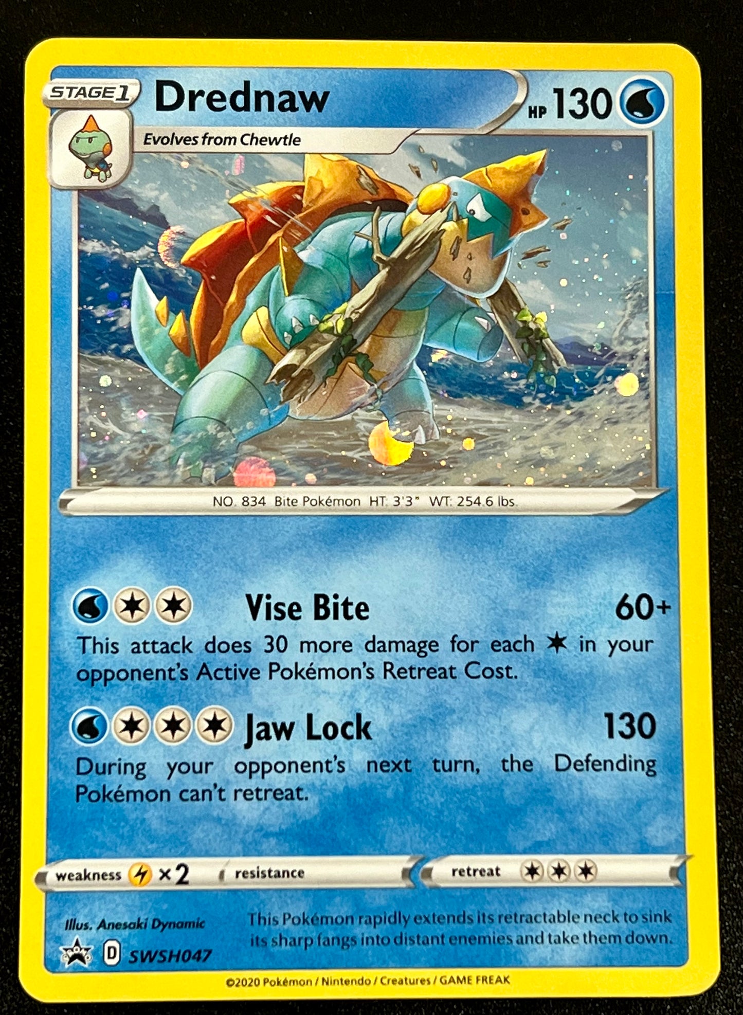 SWSH047 Drednaw - Black Star Promo