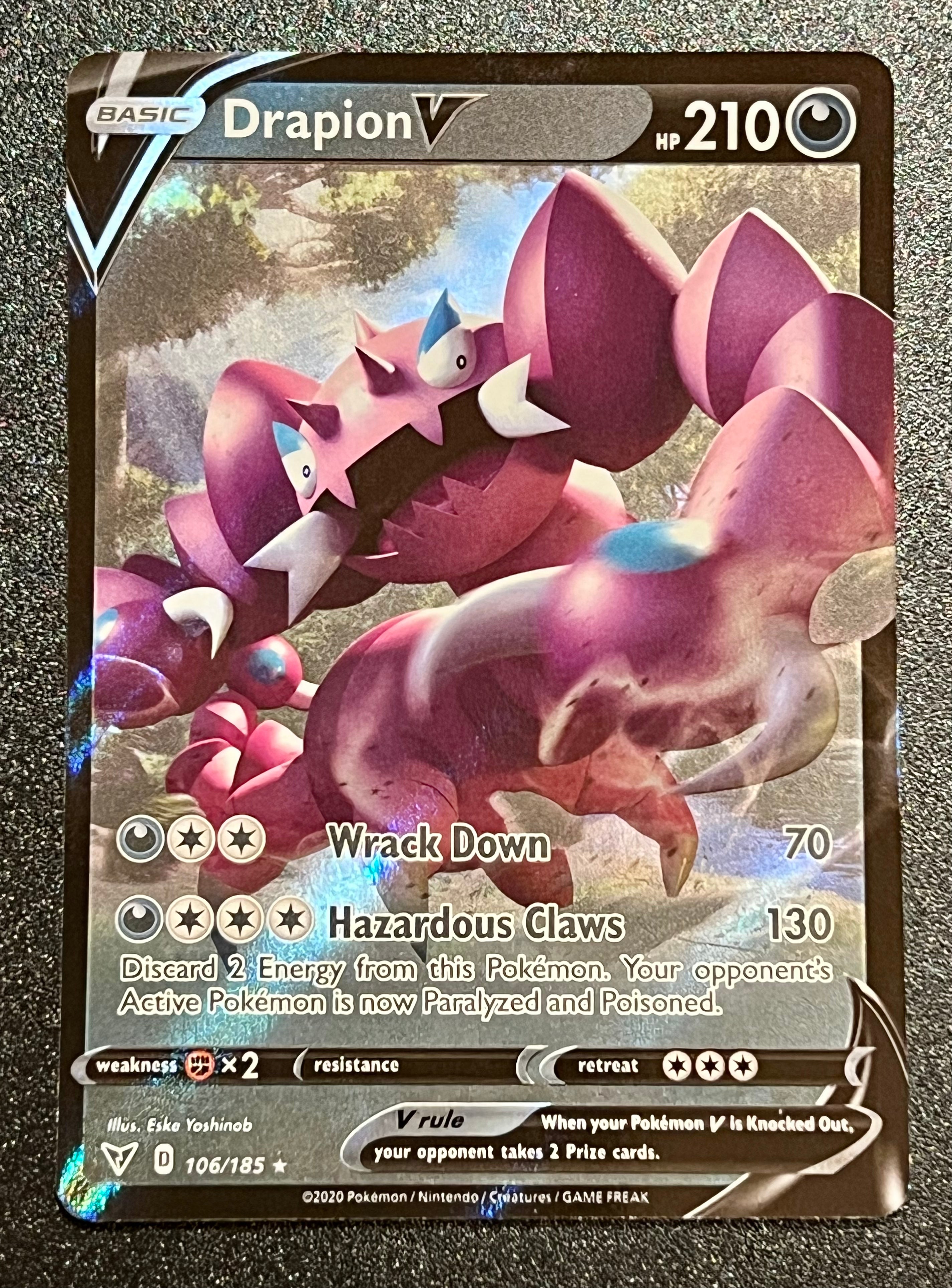 pokemon card drapion Pokmon Drapion 097/088 NM Illustration Rare Perfect Order