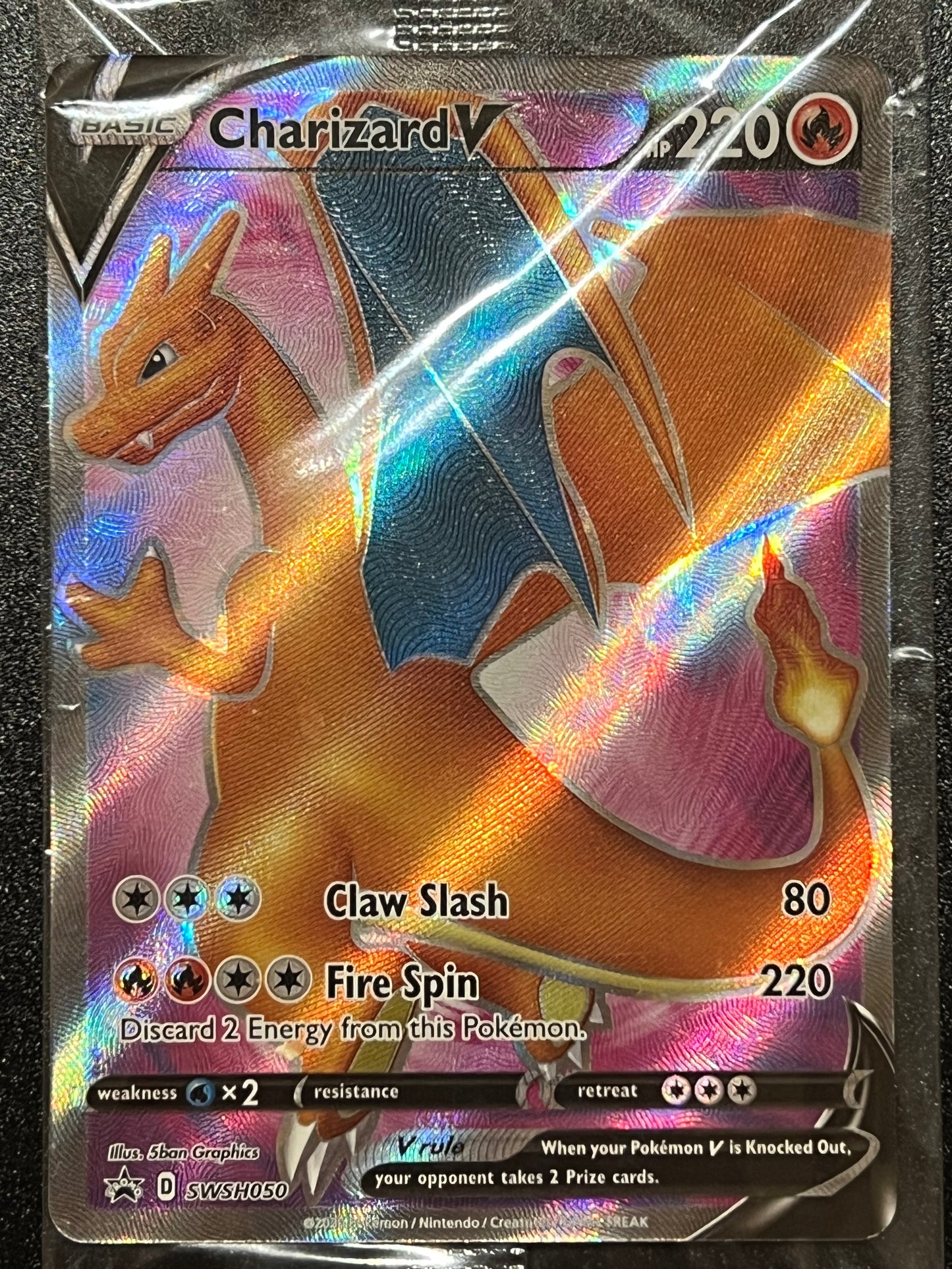 SWSH050 Charizard V (SEALED) - Black Star Promo